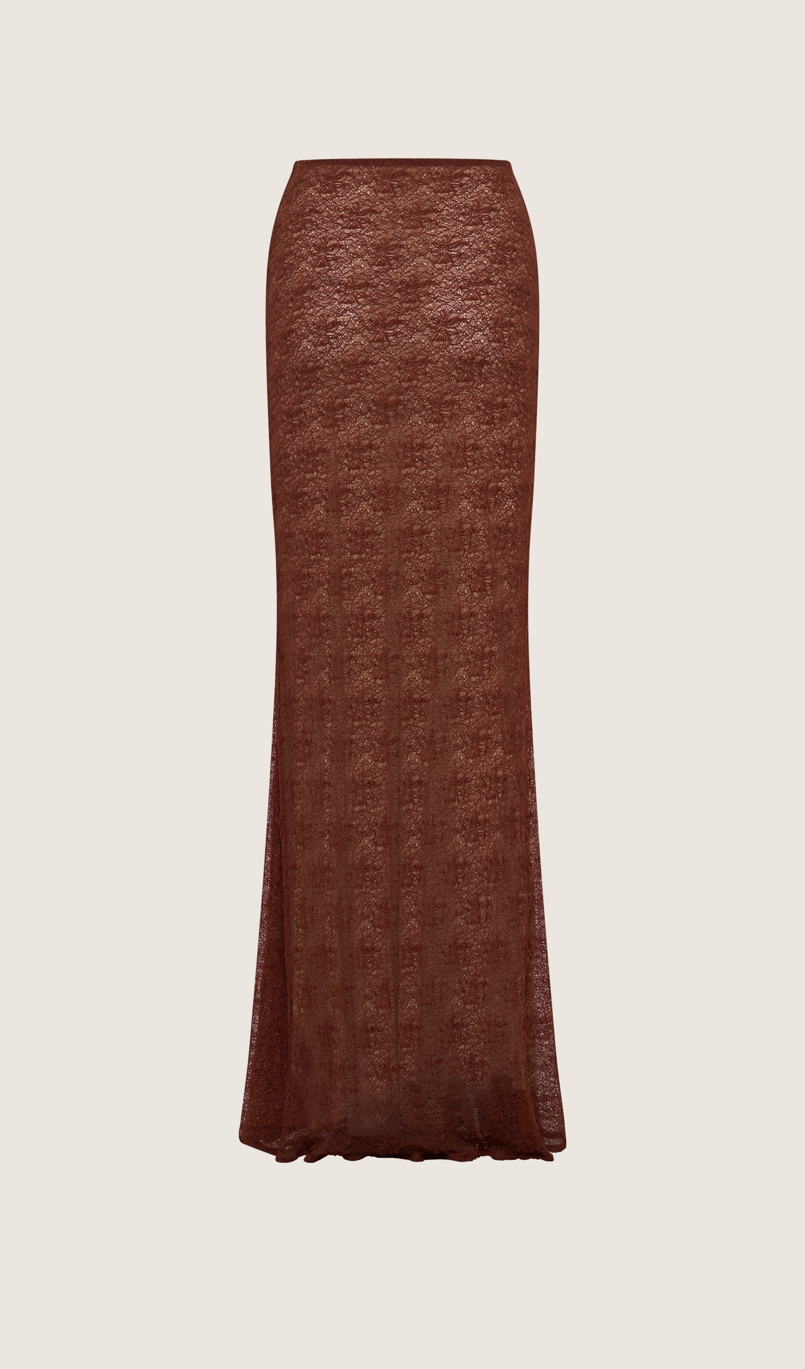 Transparent Lace Maxi Skirt