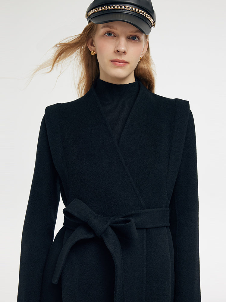 Tencel Wool Women's Medium Size Shawl Coat 