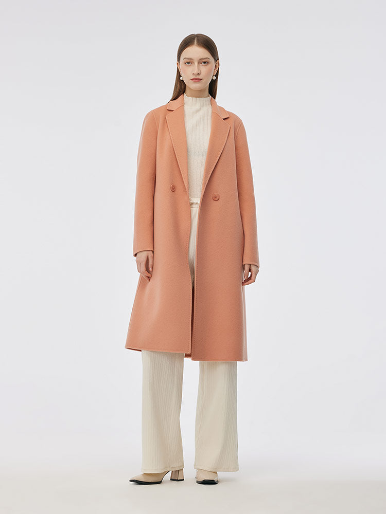 Double-Sided Back Slit Women's Coat 