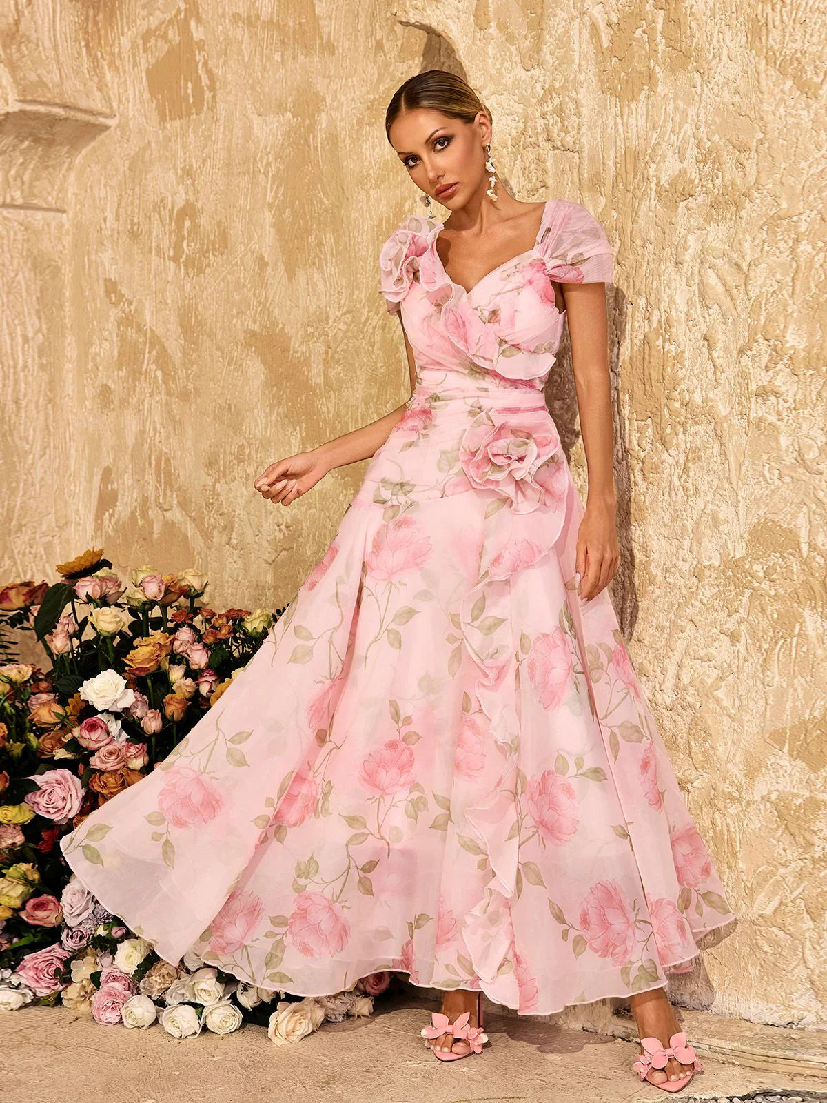 Rosalie Bahçe Maxi Elbisesi