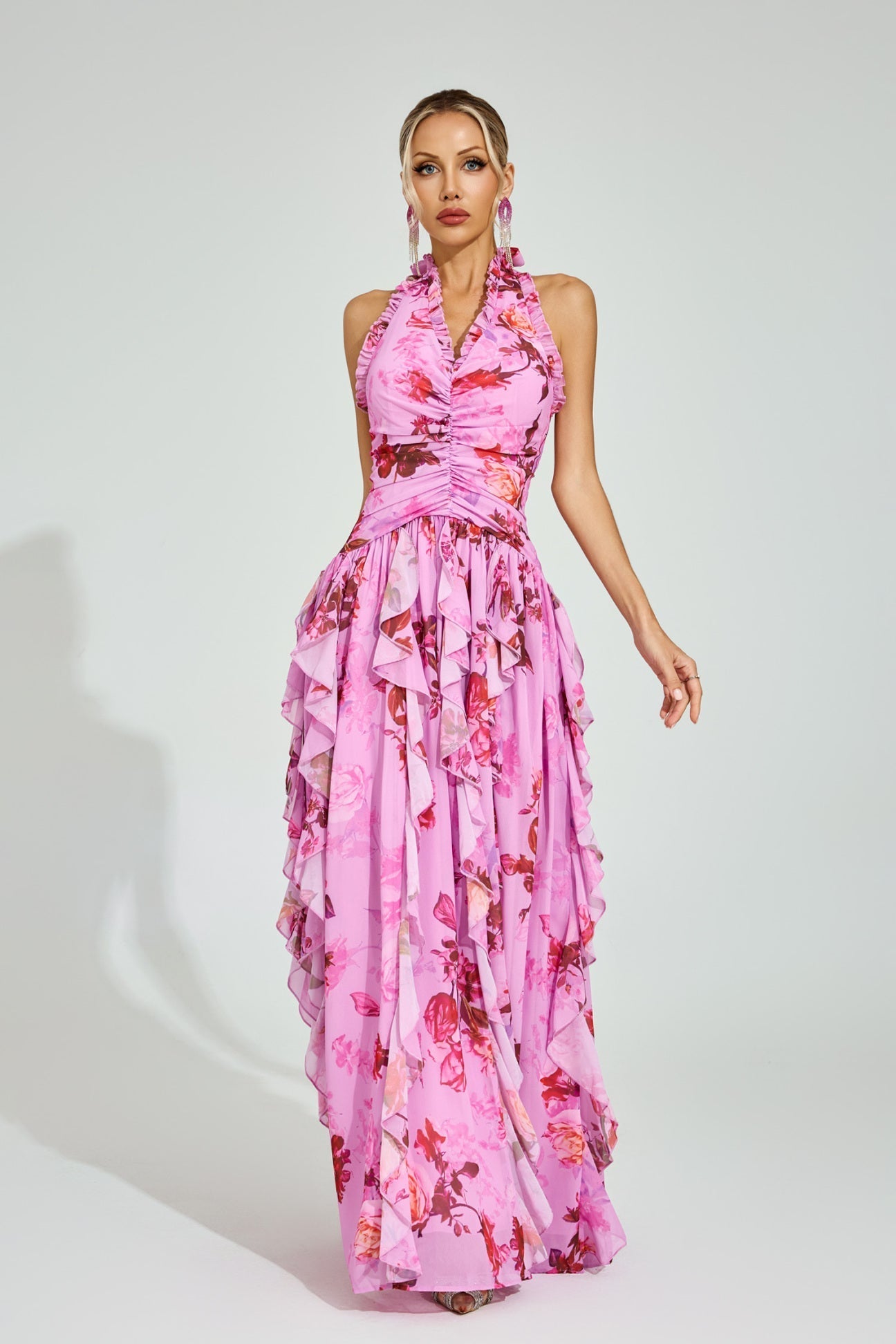Riviera Bloom Maxikleid 