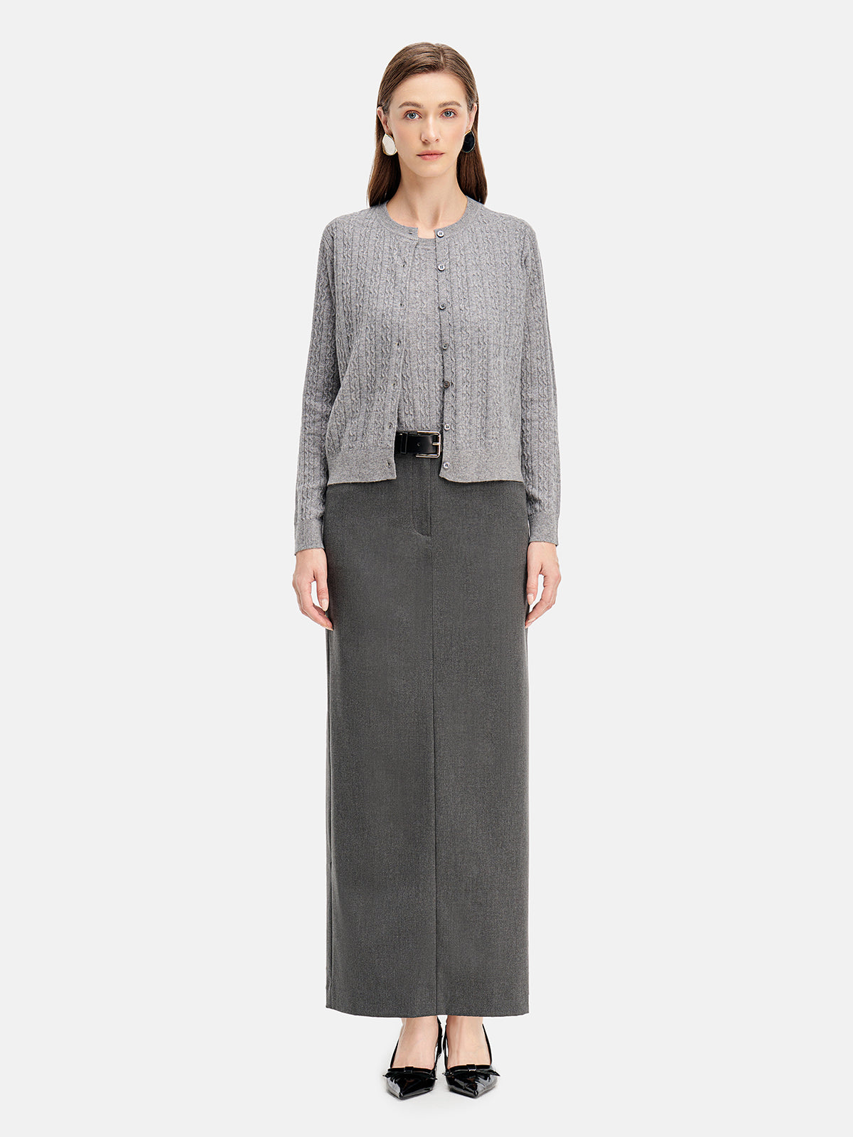 Feines Kaschmir-Cardigan-Set