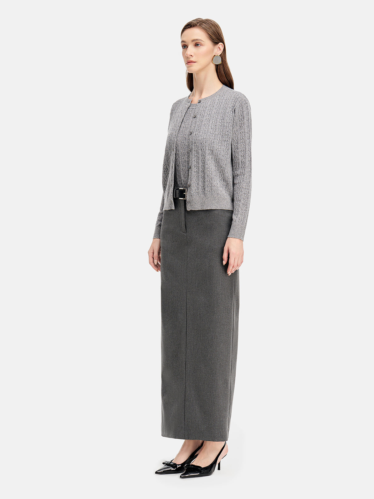Feines Kaschmir-Cardigan-Set