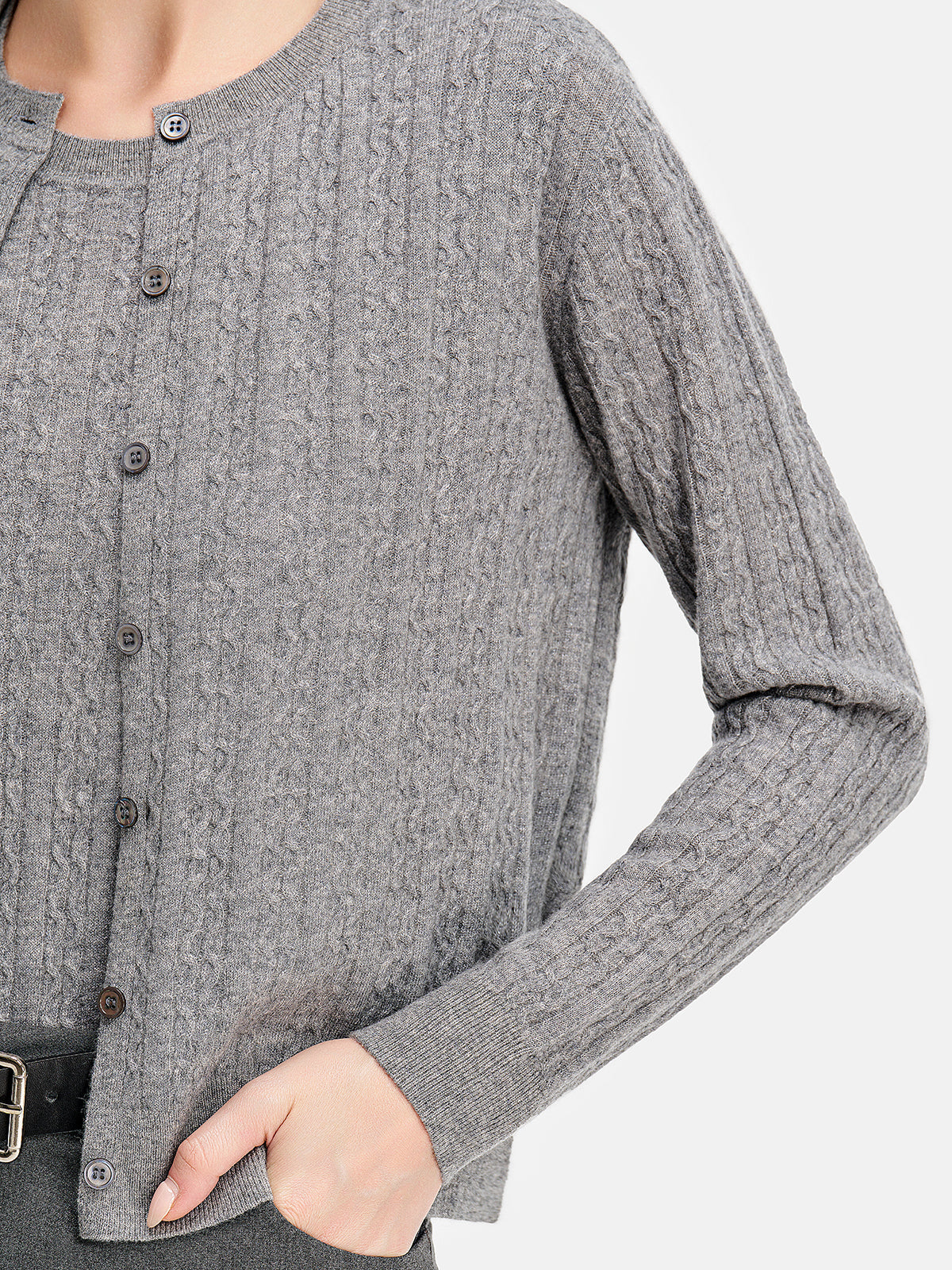 Feines Kaschmir-Cardigan-Set