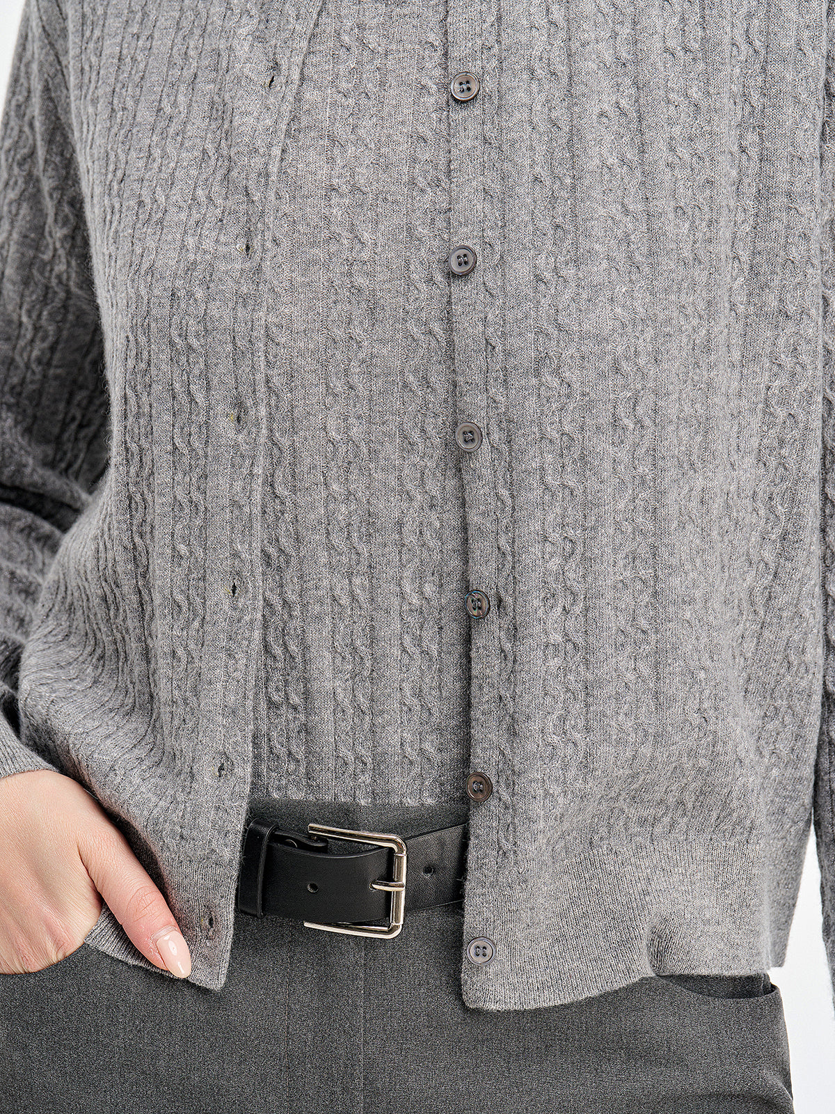 Feines Kaschmir-Cardigan-Set