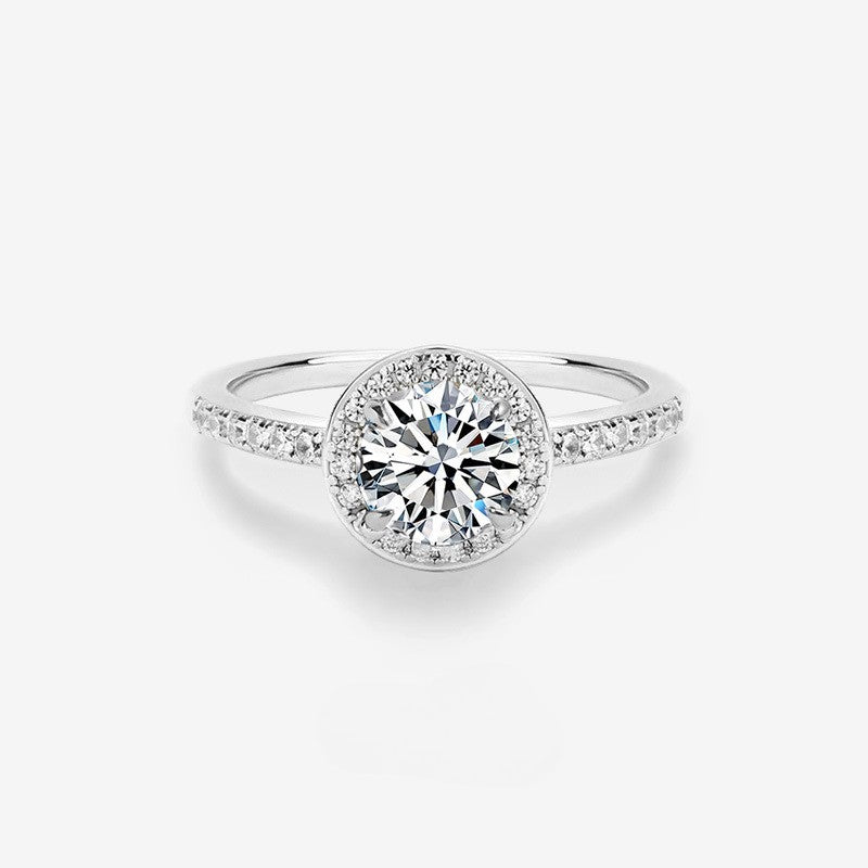 Prenses Işıltısı – 925 Ayar Gümüş Moissanite Tektaş Yüzük (Evlilik Teklifi & Sevgililer Günü)