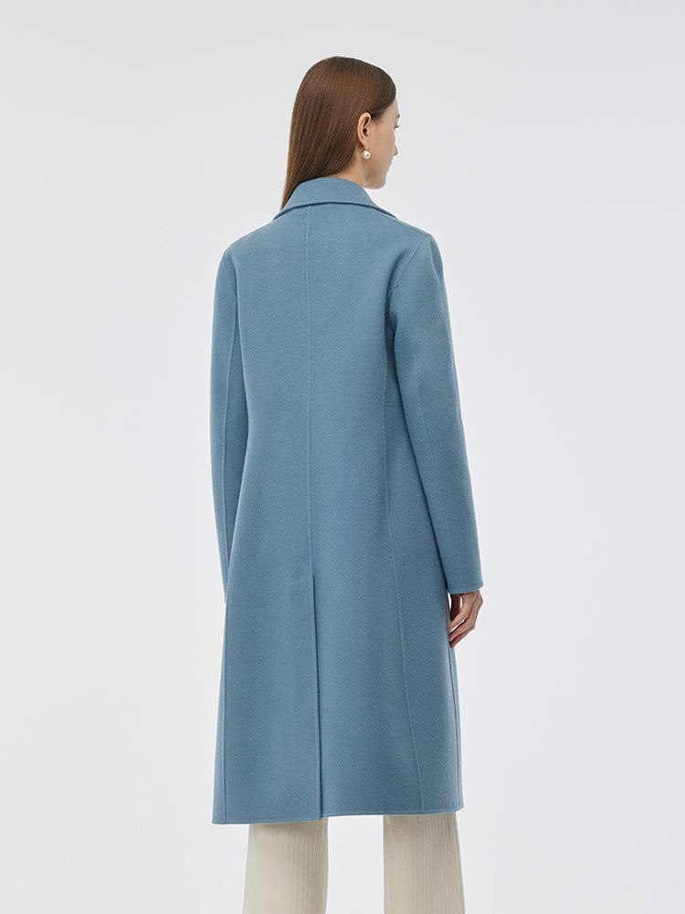 Double-Sided Back Slit Women's Coat 