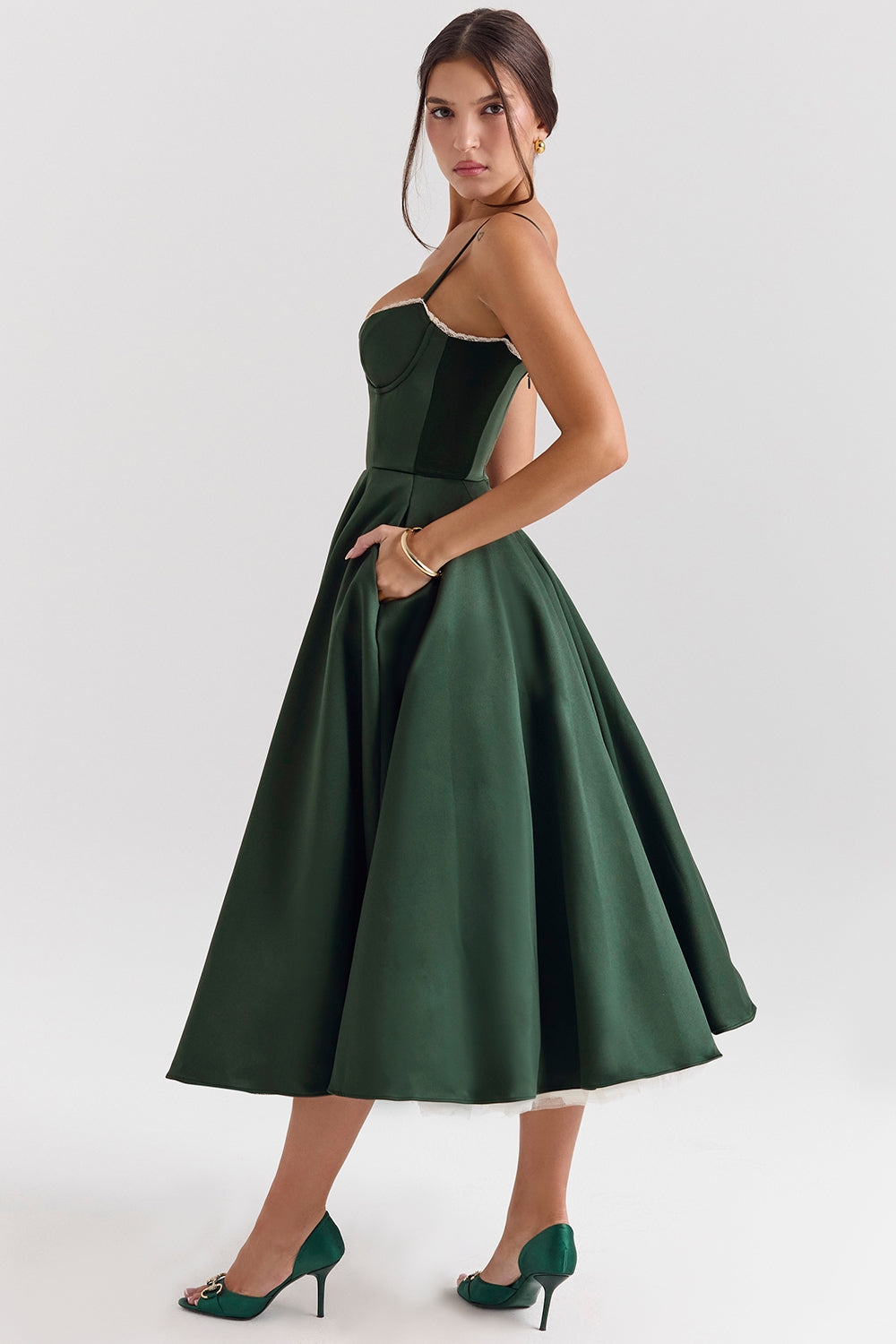 Mademoiselle Midikleid - Grün 