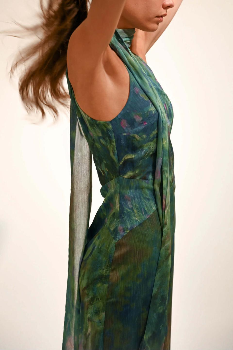 Monet Maxi Elbise Lrises