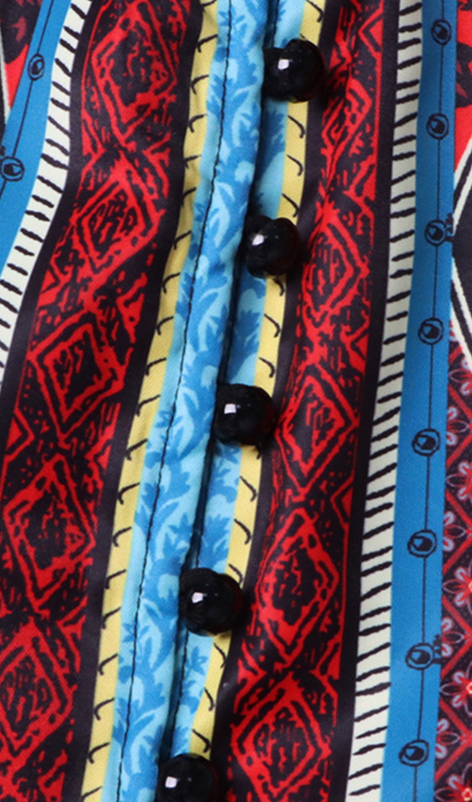 Printed Lantern Sleeve Mini Dress