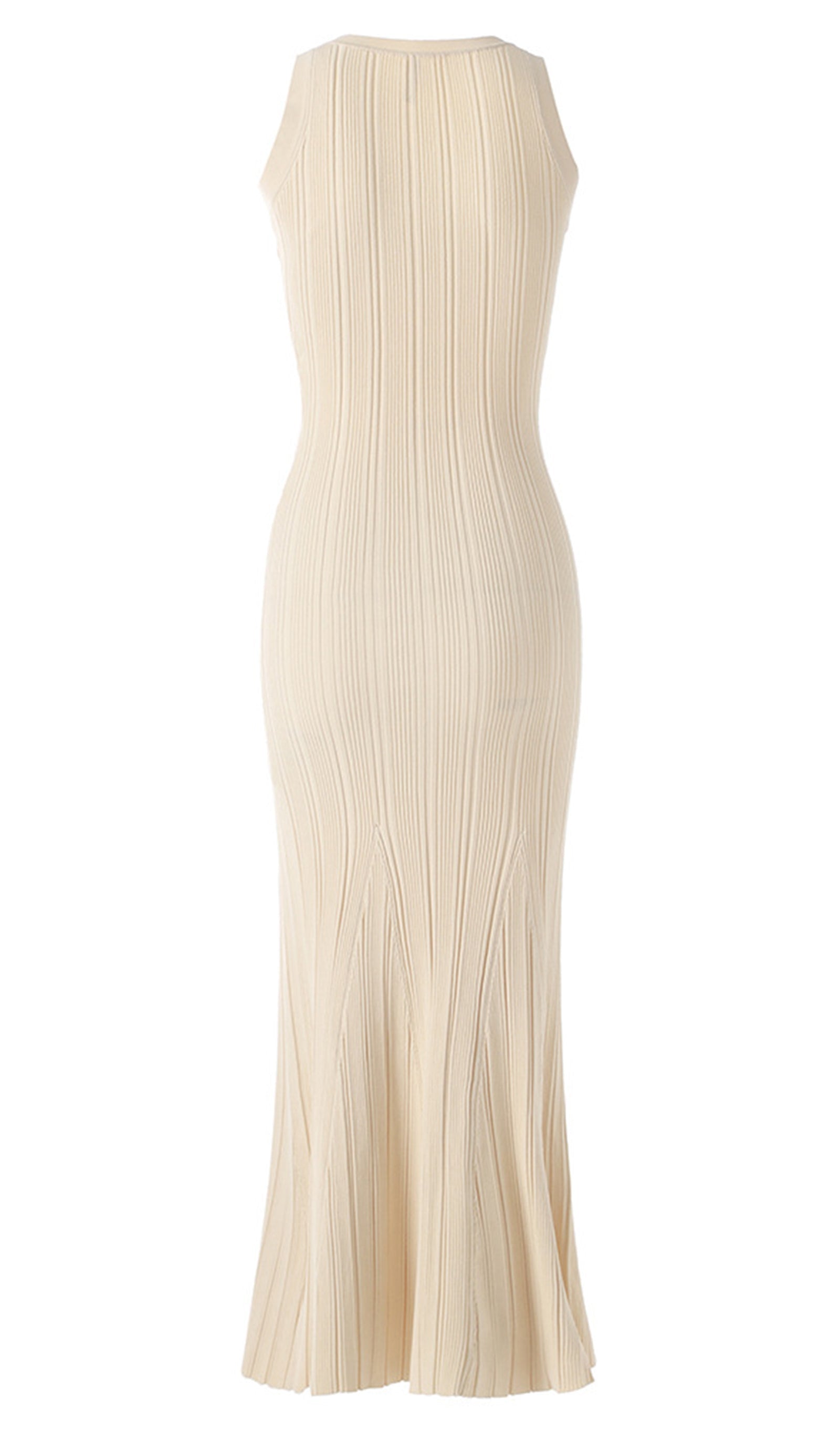 Metallic Buttoned Knitted Midi Dress 