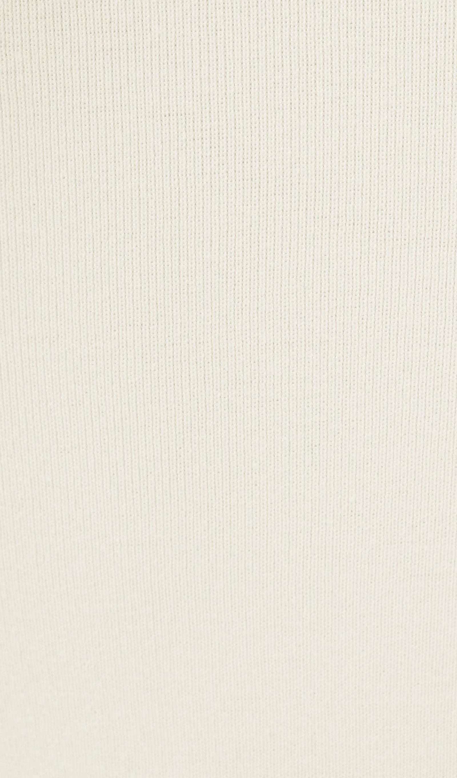 Zweiteiliges Strickkleid-Set in Midi-Länge – Weiß 