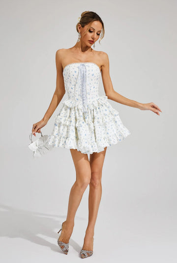 Belle Fleur Rüschen-Minikleid