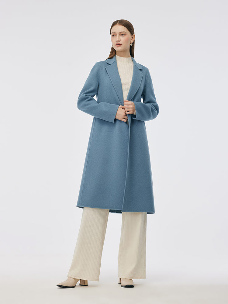 Double-Sided Back Slit Women's Coat 