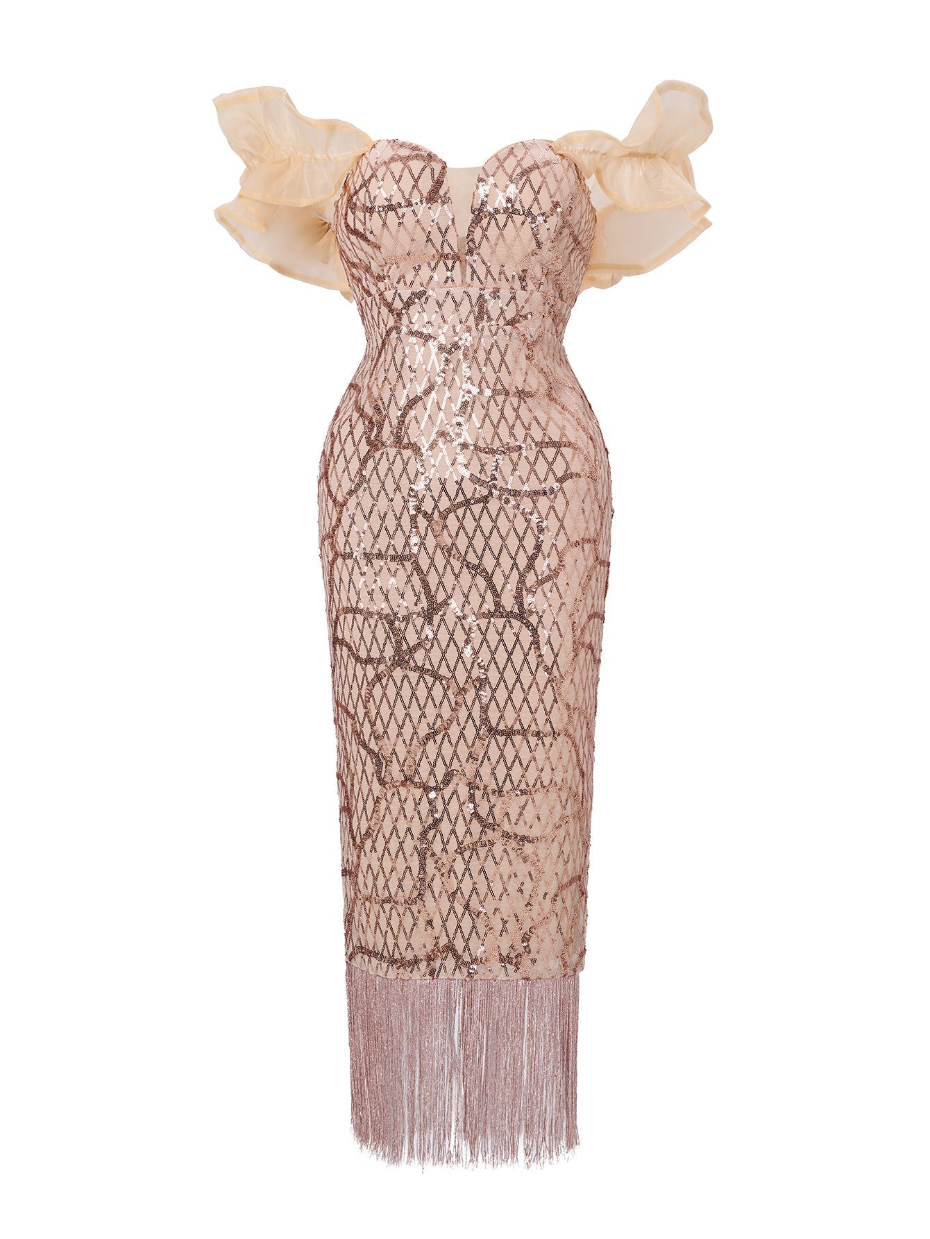 Beryl Tassel Midi Dress