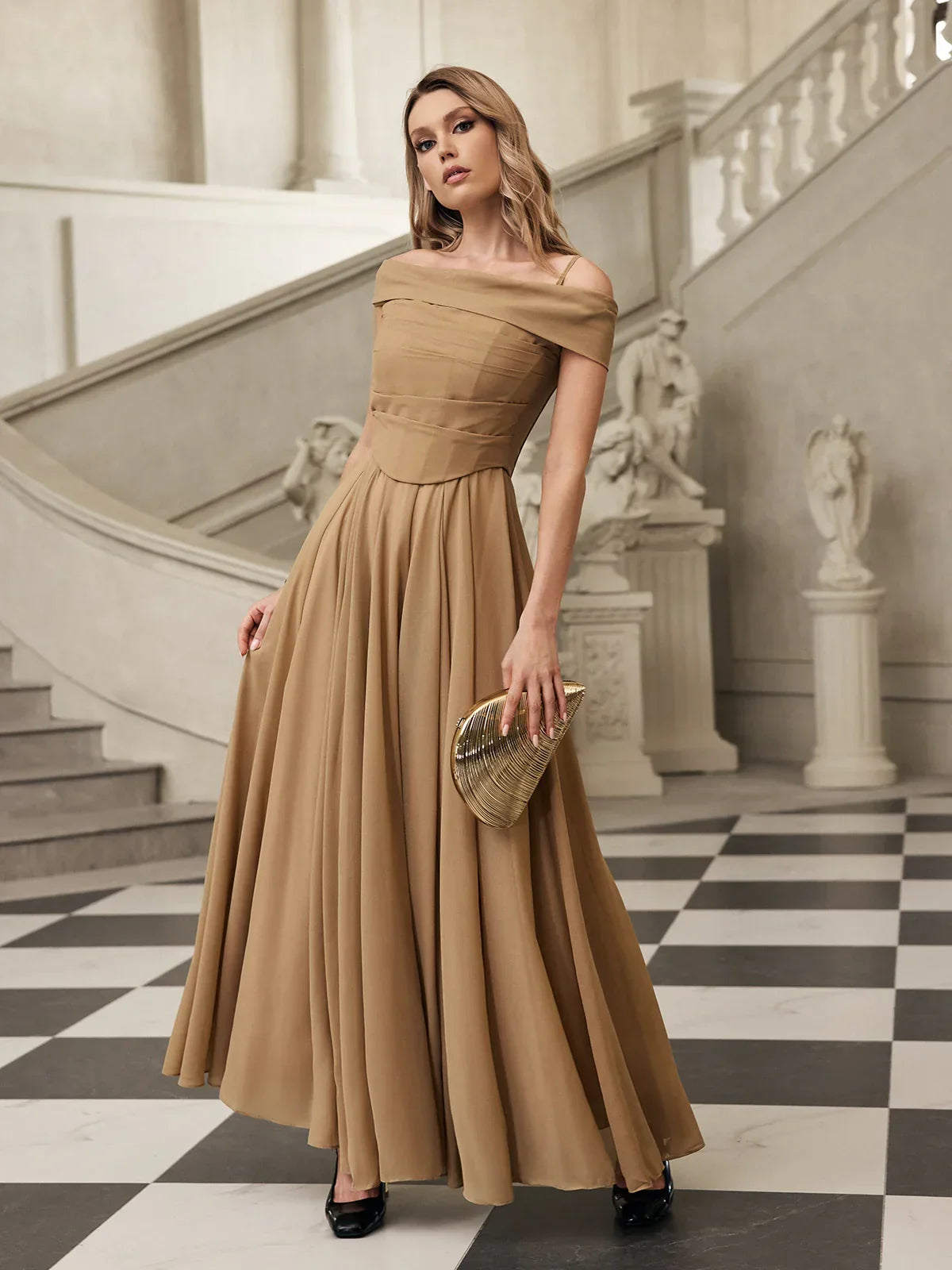 Laurette Draped Maxi Dress 