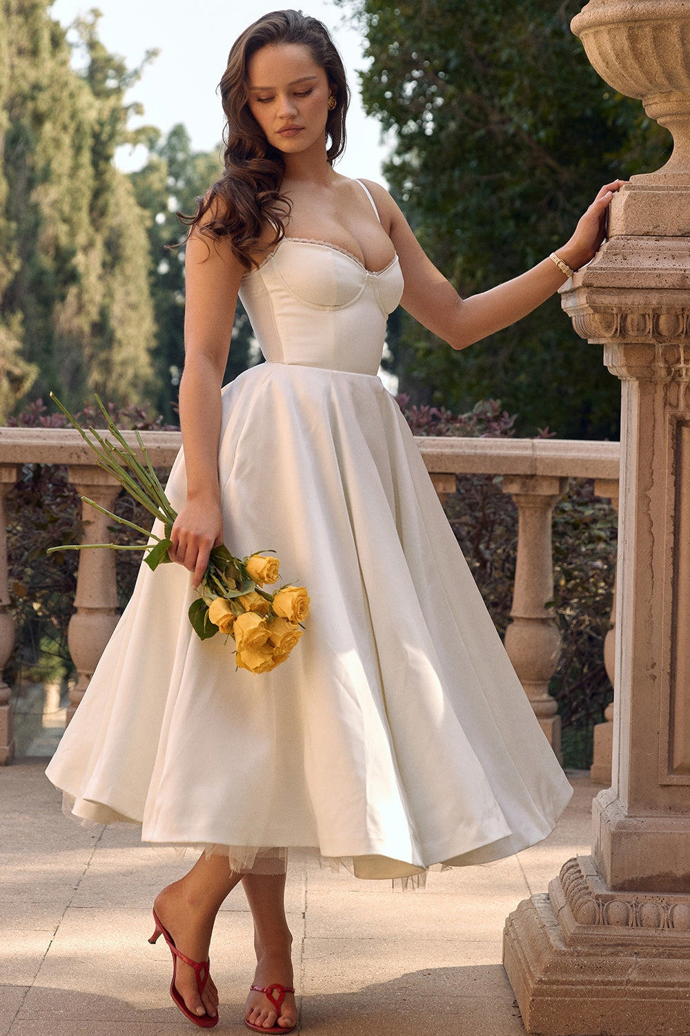 Mademoiselle Midikleid - Elfenbein 
