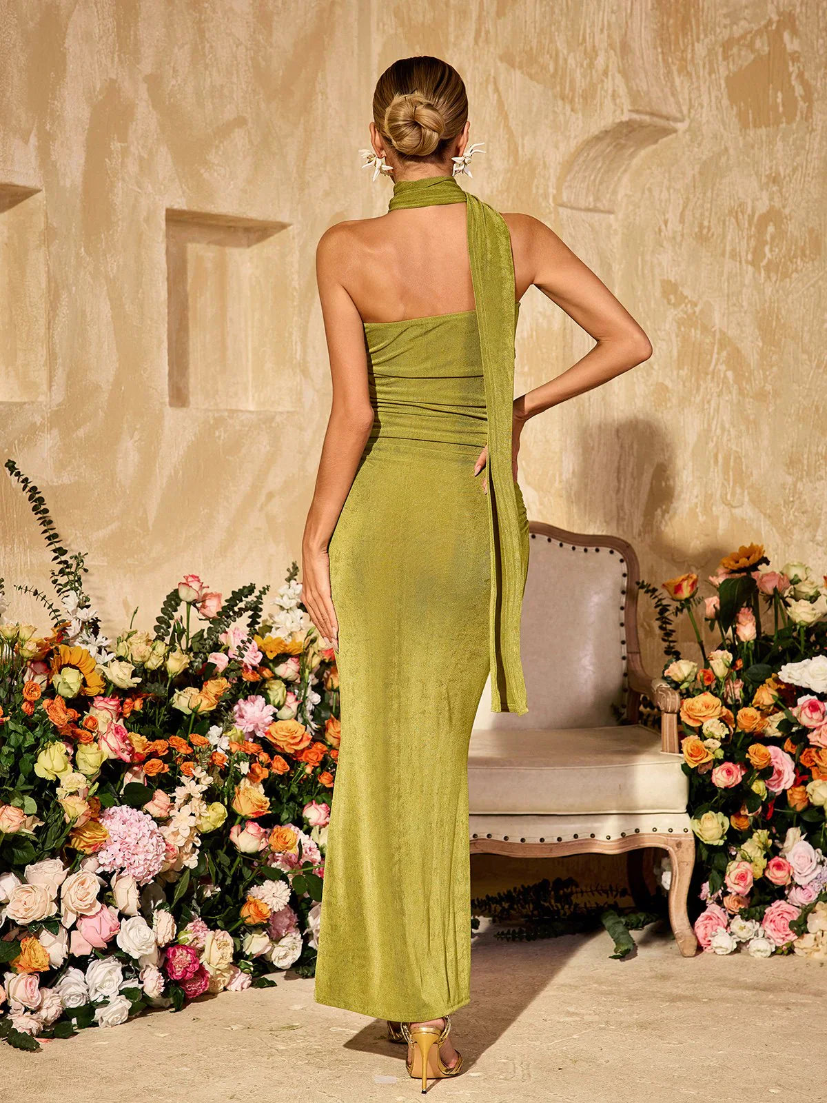 Sirena Drapiertes Maxikleid
