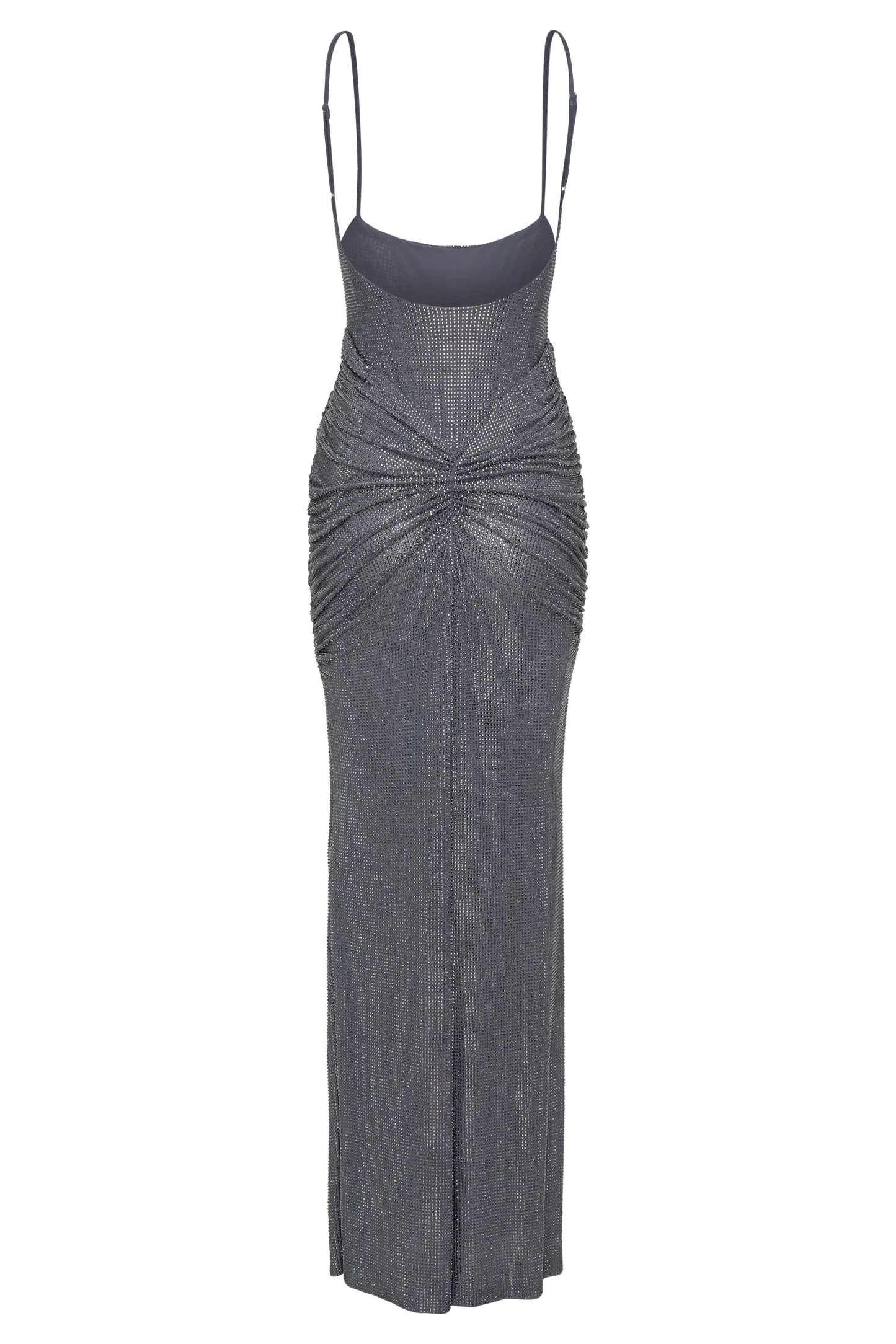 Diamond Patterned Maxi Dress - Gray 