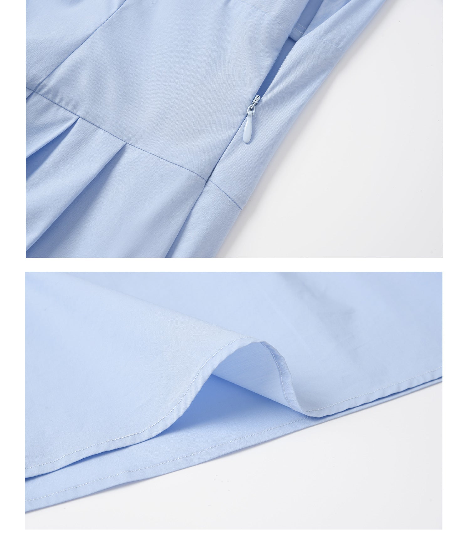 Aurora Sleeveless Polo Collar Cotton Maxi Dress 