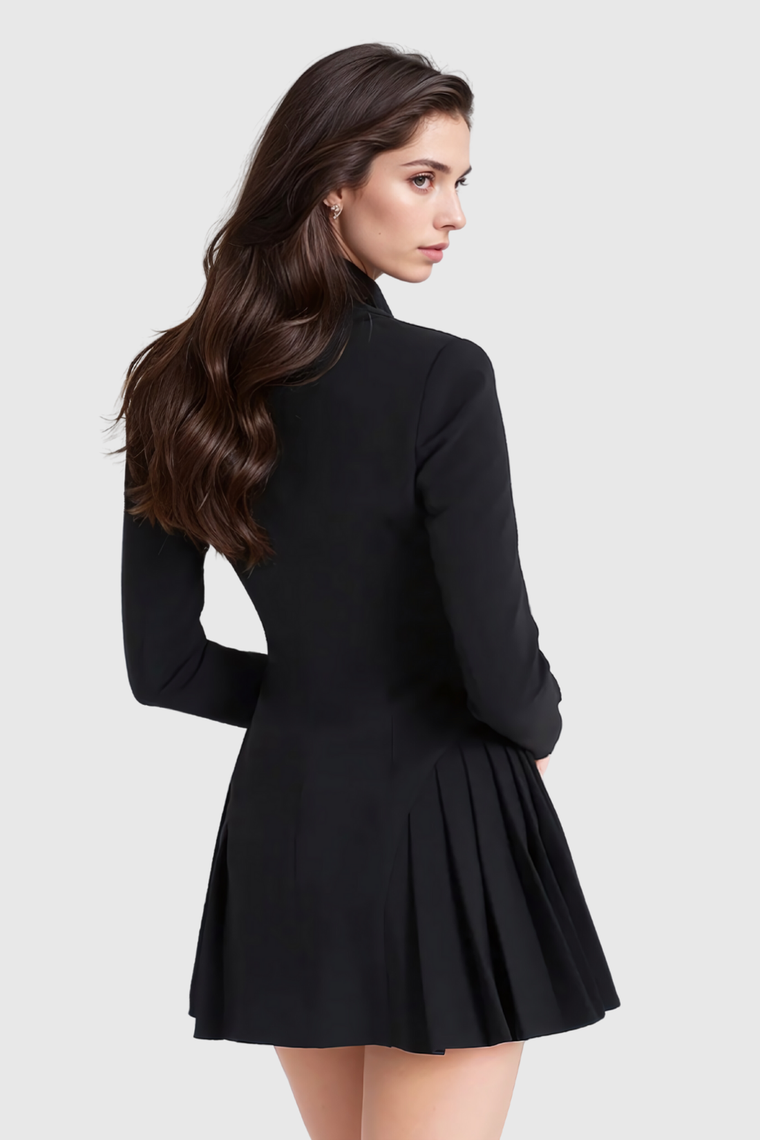 Acosta Pleated Blazer Mini Dress