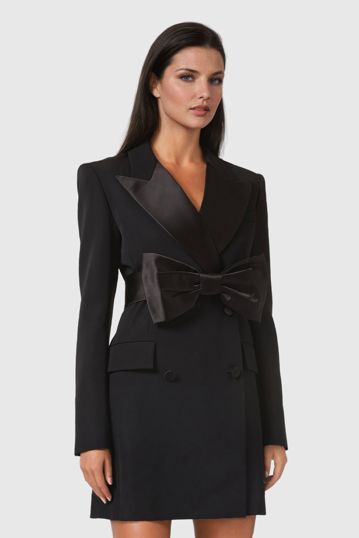 Alessi Fiyonklu Blazer Mini Elbise