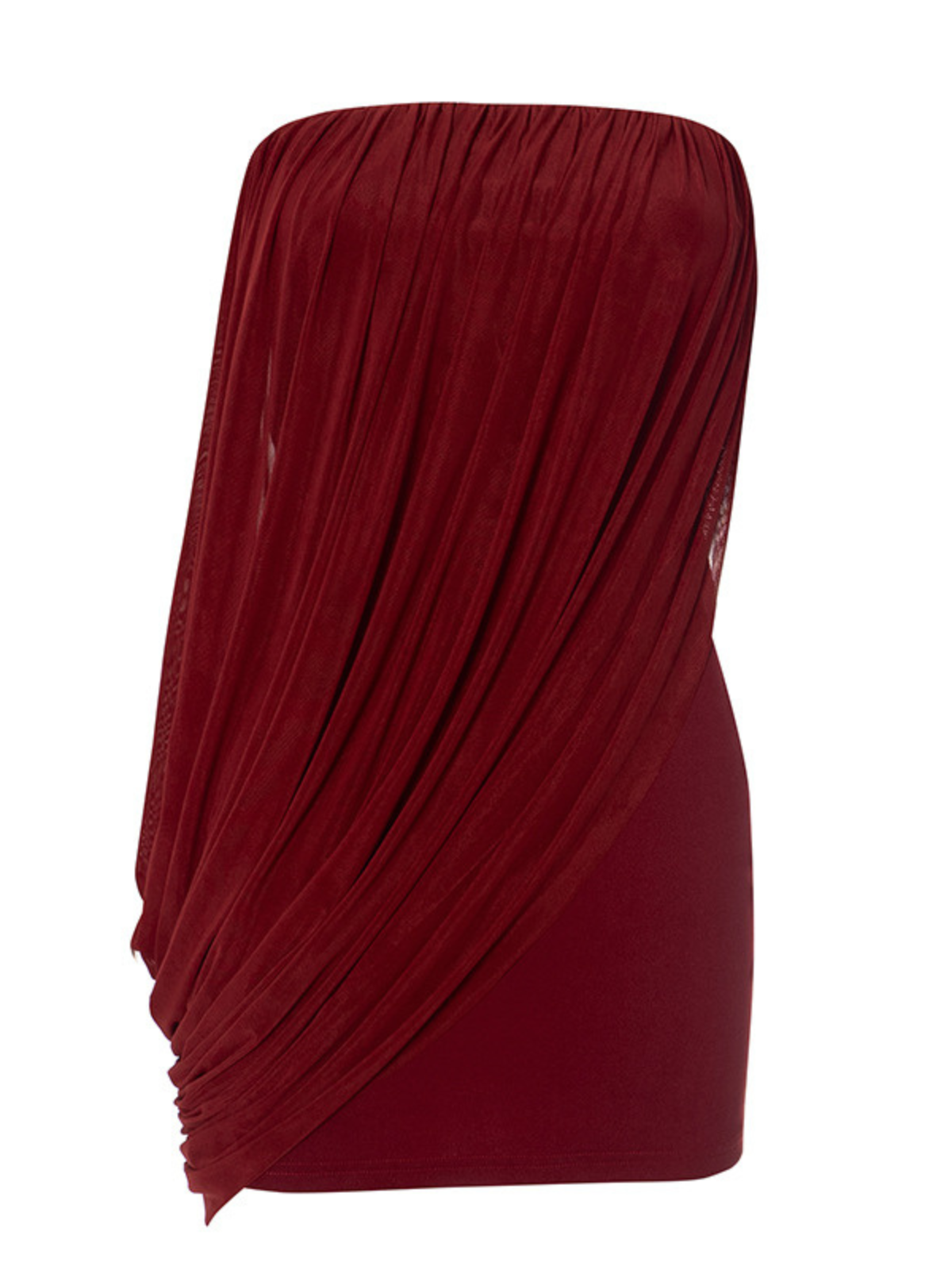 Aryndor trägerloses Minikleid aus Mesh