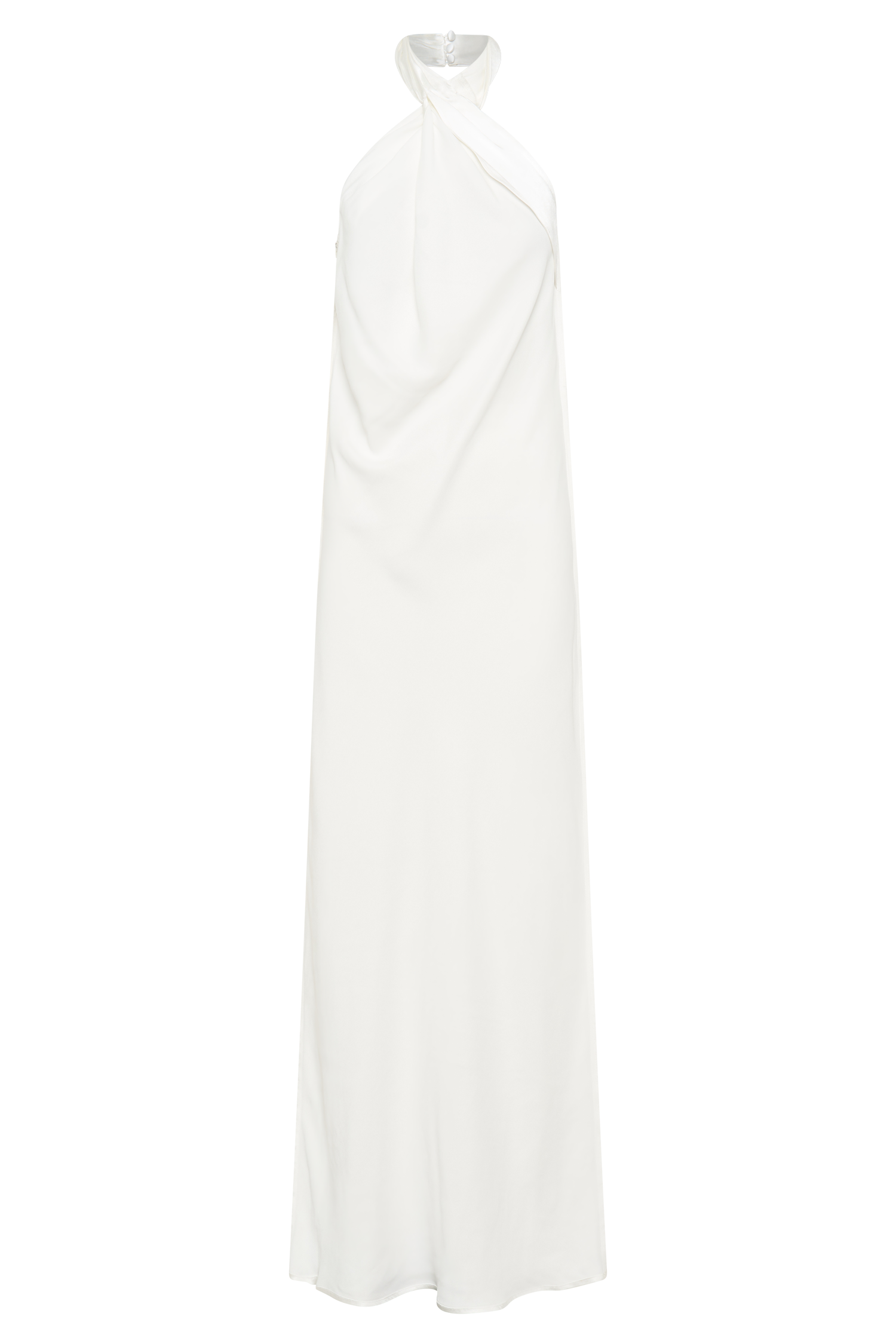 Laura Askılı Saten Elbise