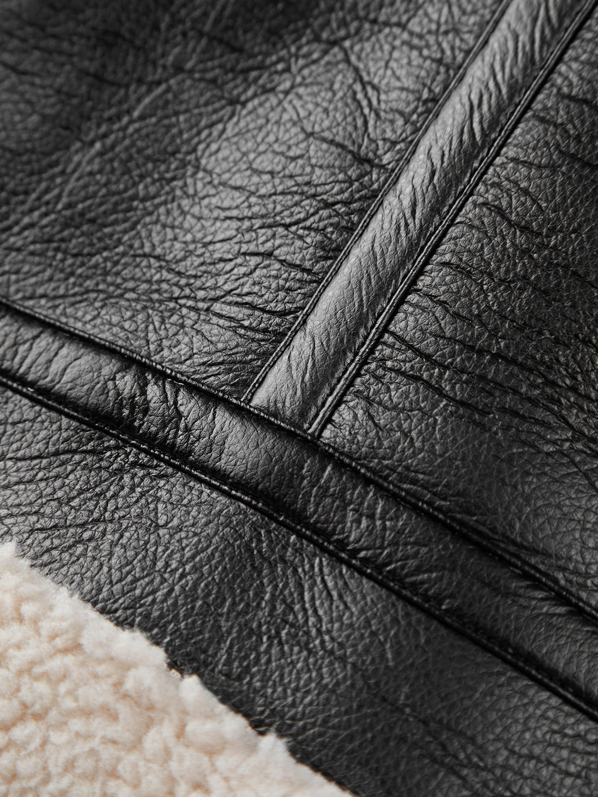 Sherpa Lined Sheepskin Flight Jacket