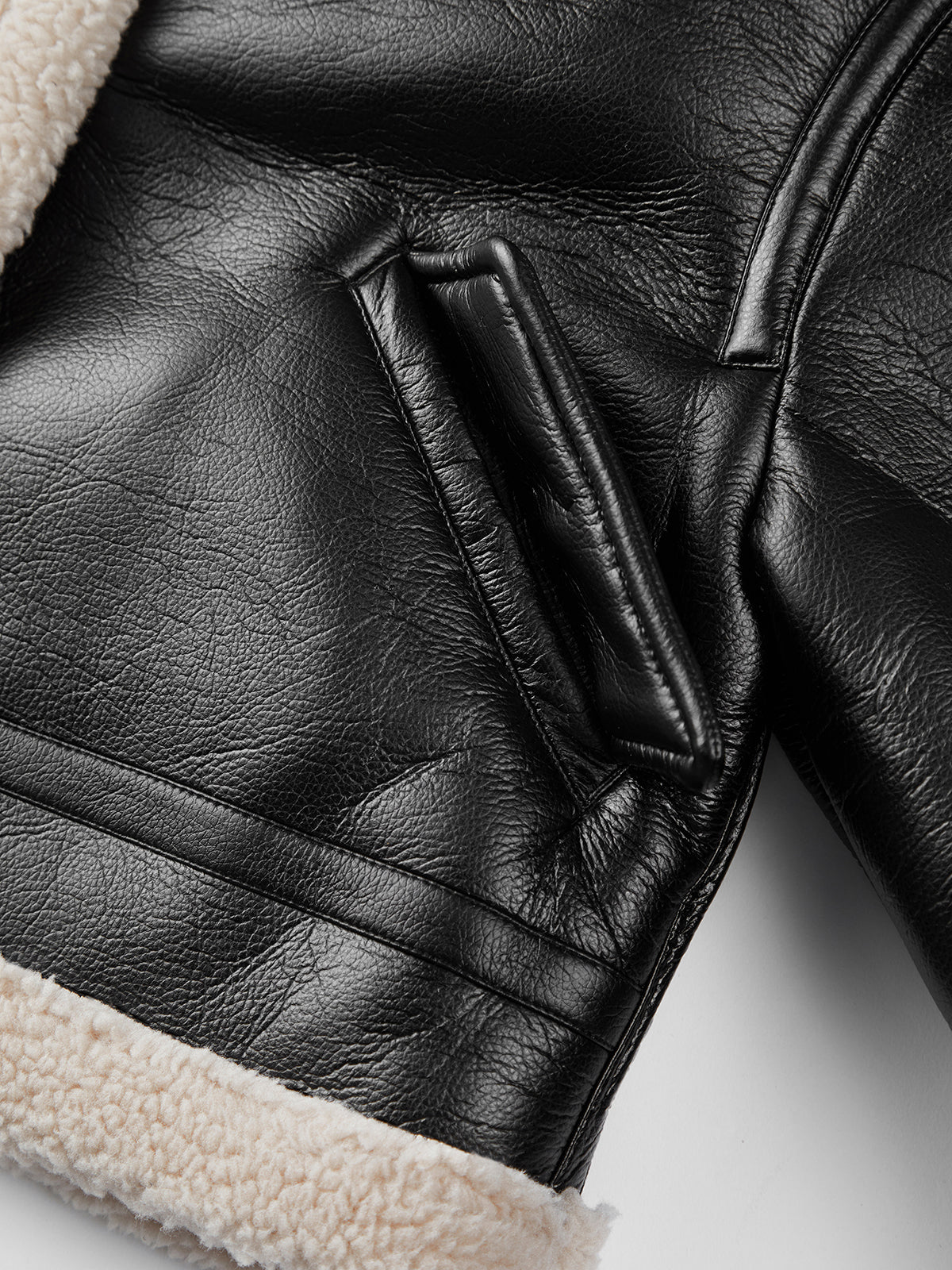 Sherpa Lined Sheepskin Flight Jacket
