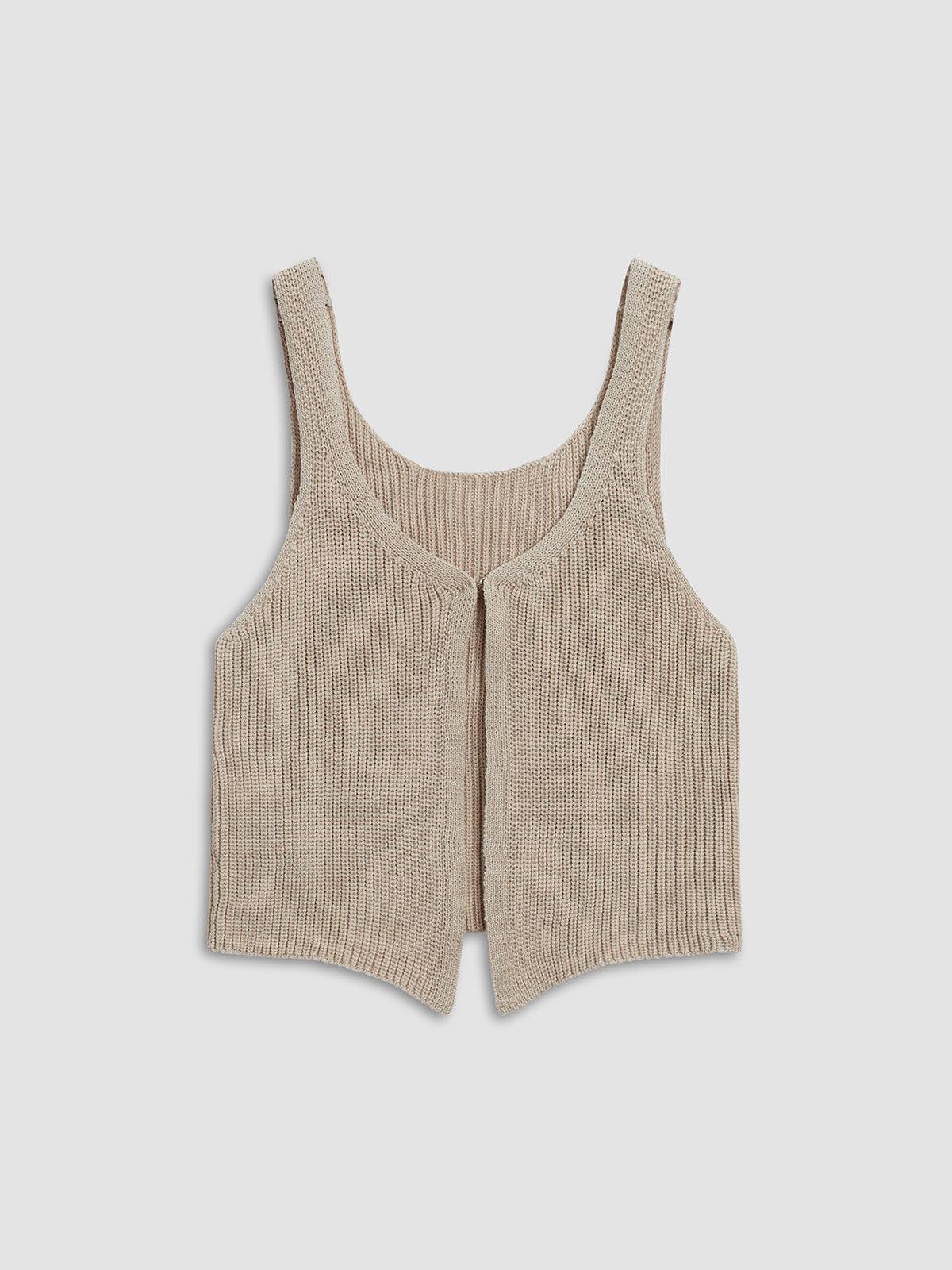 Classic Hook and Eye Knit Vest