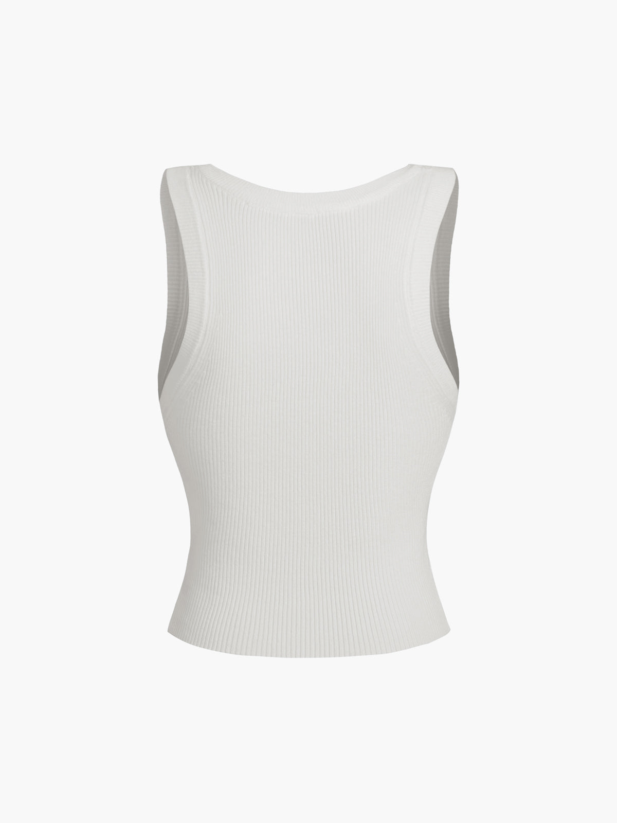 Schlichte Rippstrickweste