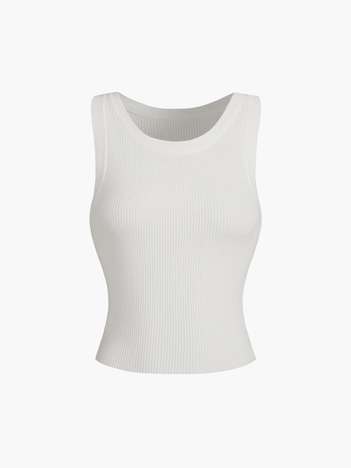 Schlichte Rippstrickweste