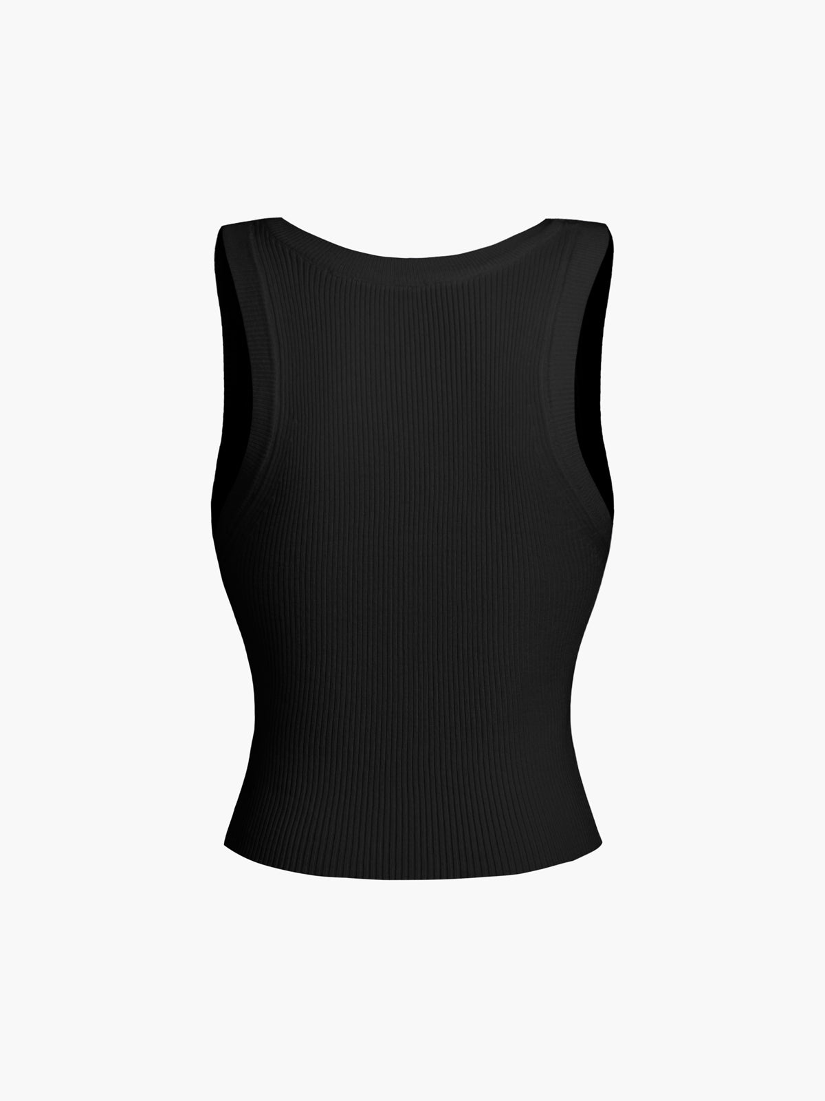 Schlichte Rippstrickweste