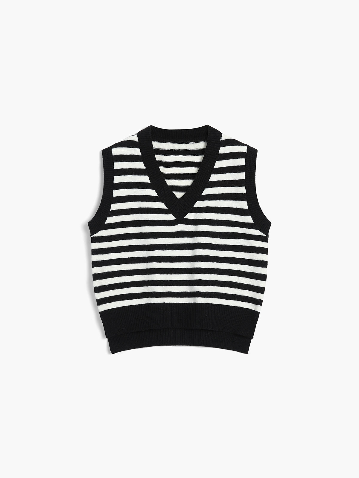 Basic-Streifen-Strickweste