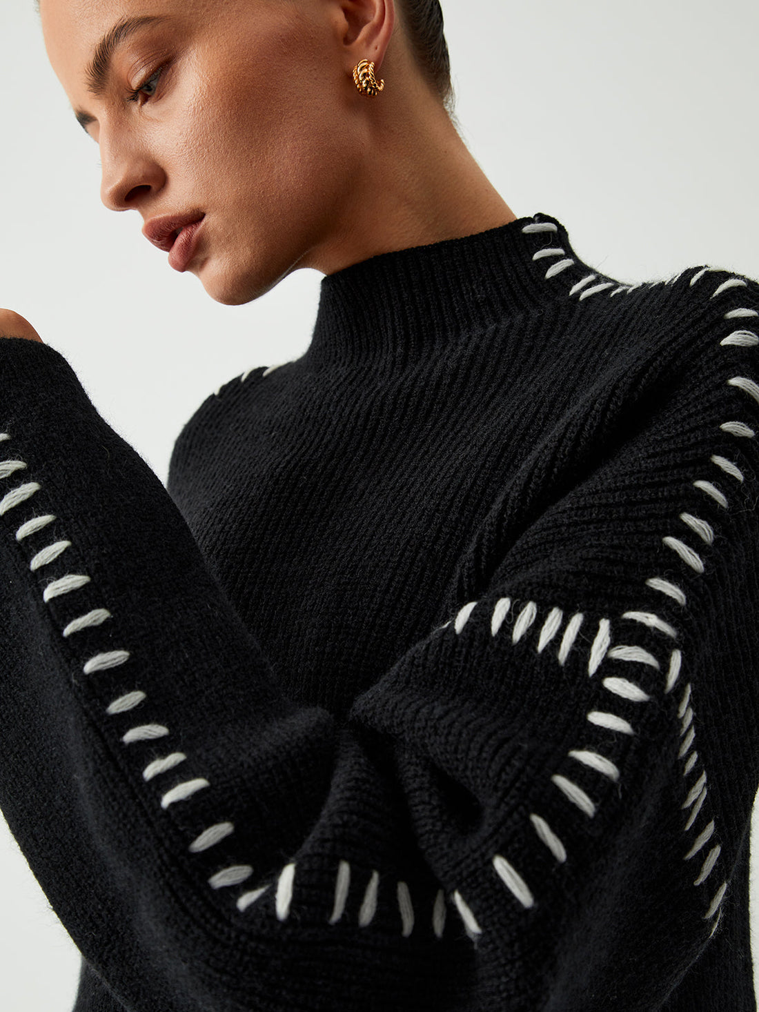 Mock Neck Kazak