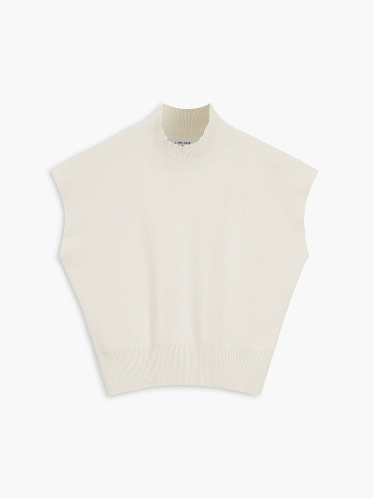 Bequeme, einfarbige Strickweste