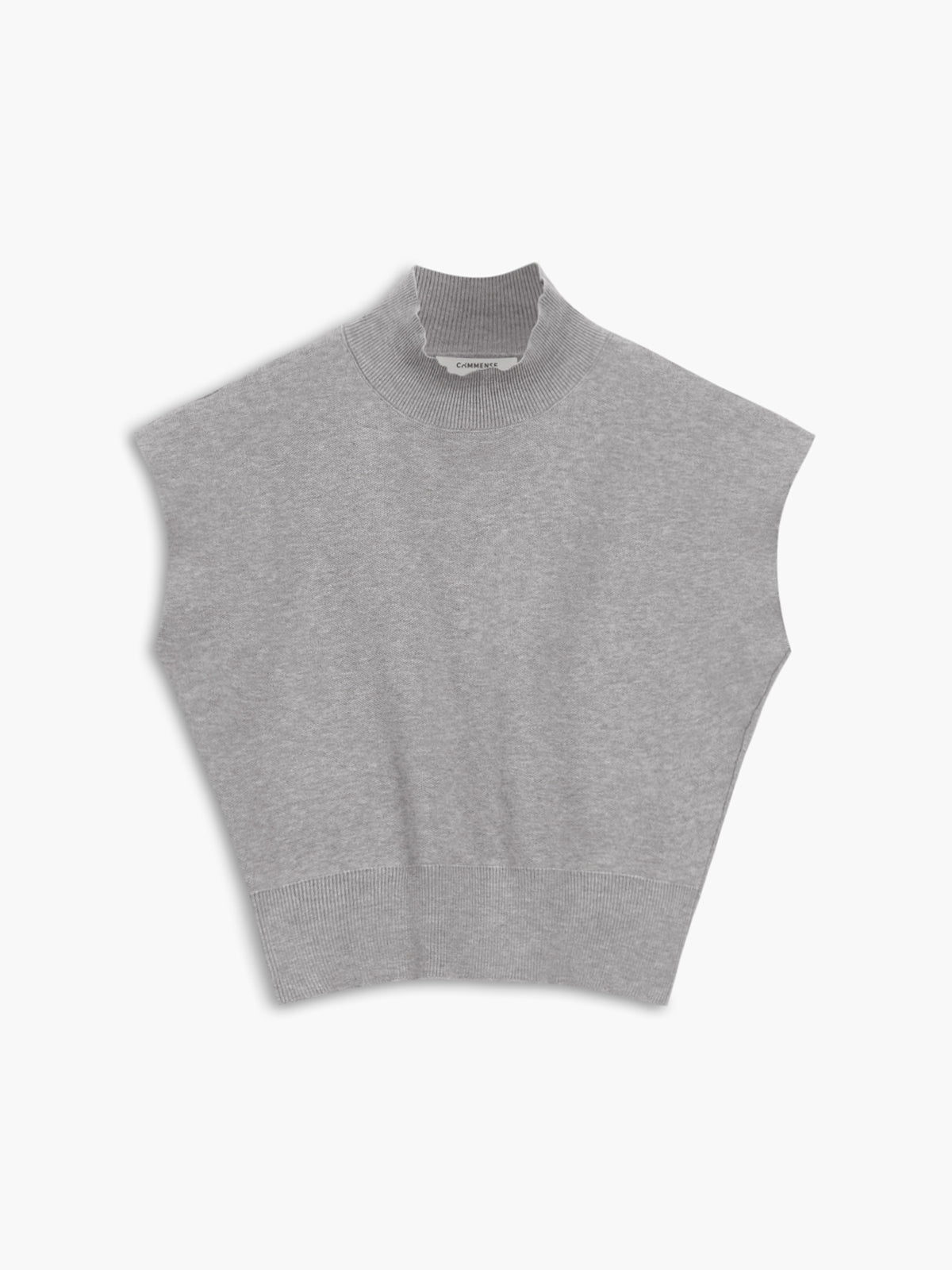 Bequeme, einfarbige Strickweste