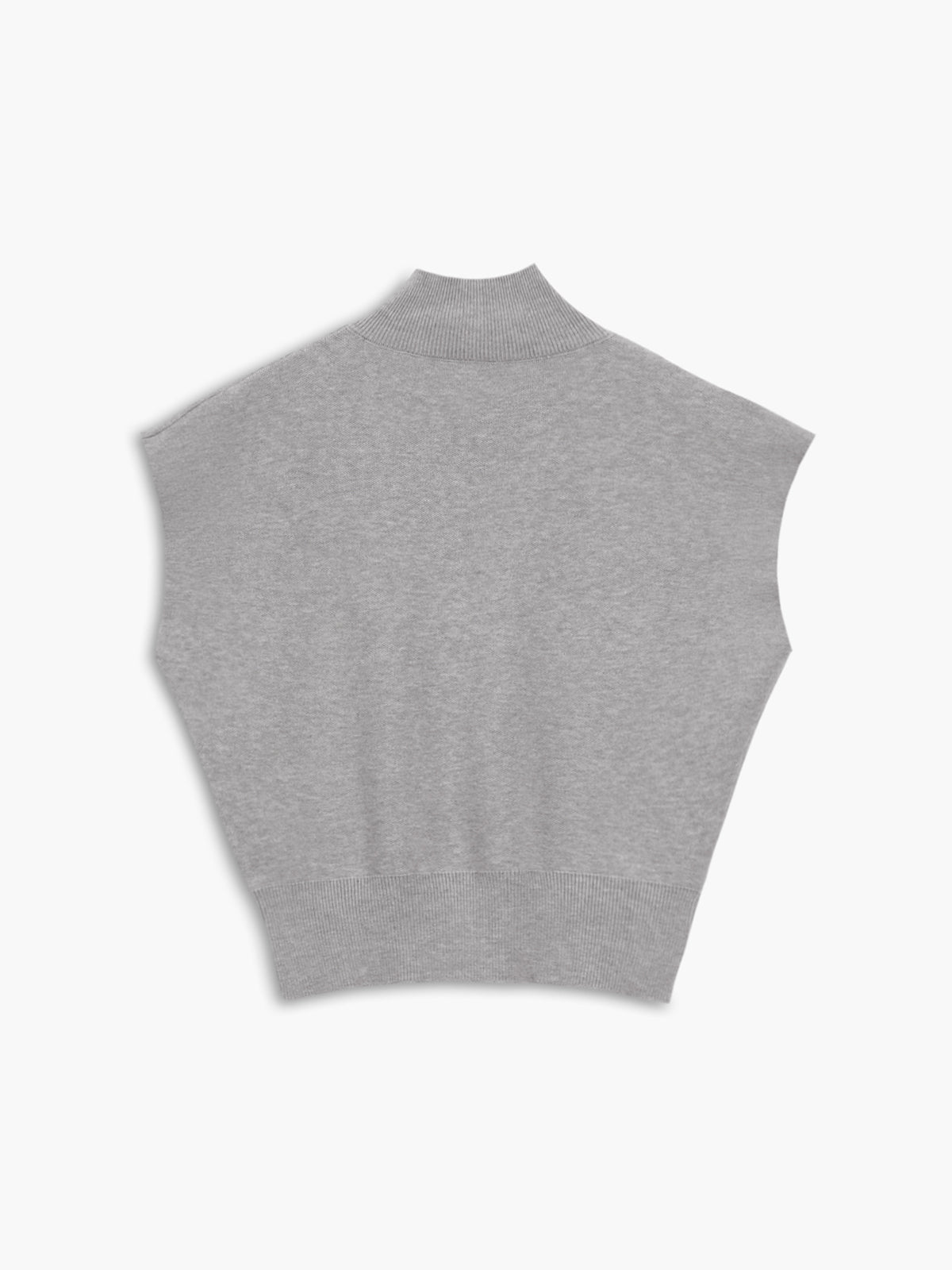 Bequeme, einfarbige Strickweste