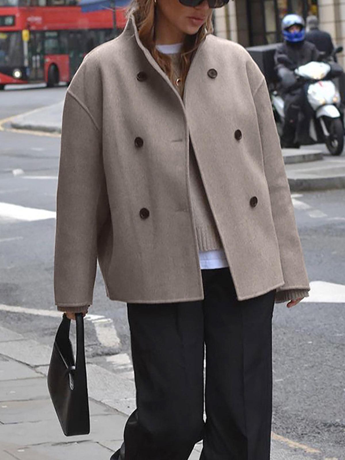 Oversized Button-Down-Mantel
