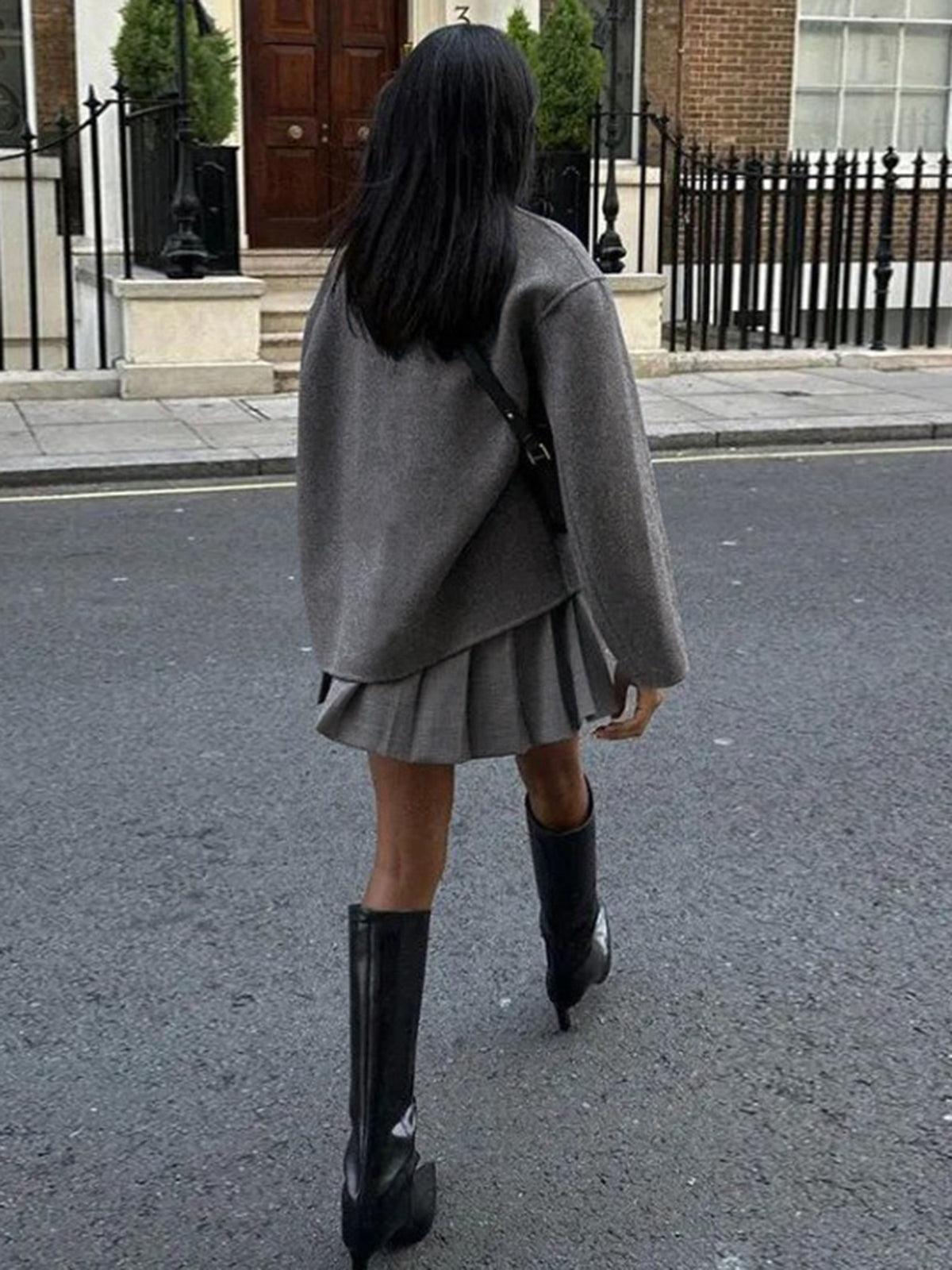 Oversized Button-Down-Mantel