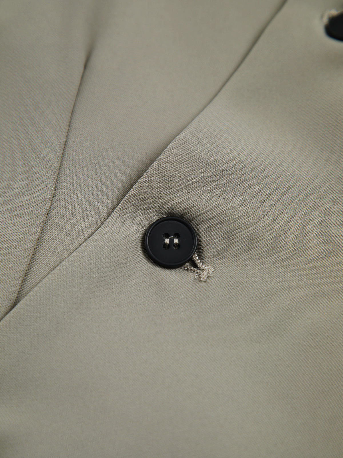 Asymmetrical Grey Green Buttoned Sleeveless Vest