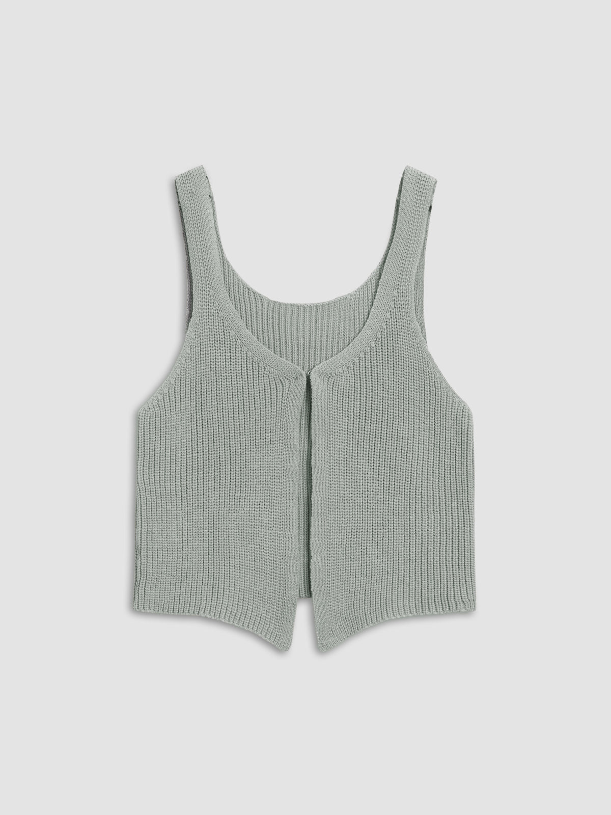 Classic Hook and Eye Knit Vest