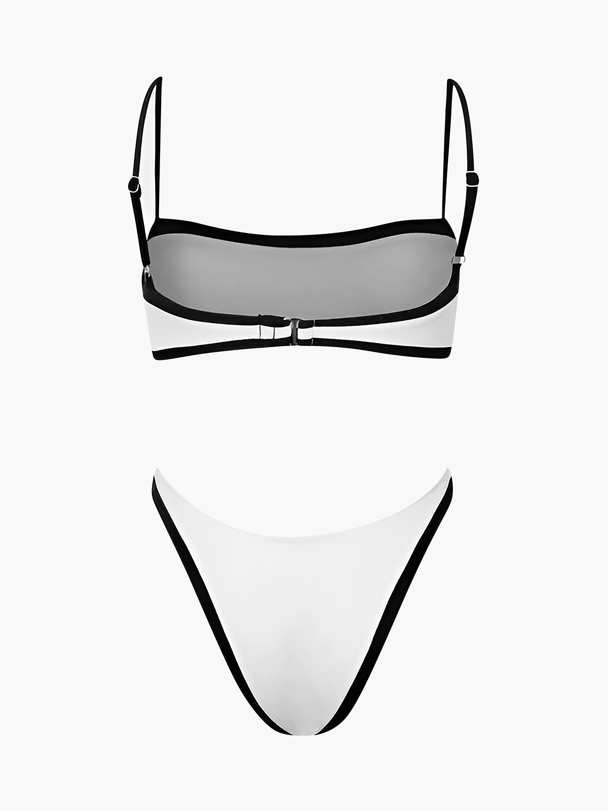 Bikini-Set mit kontrastierenden Bindebändern