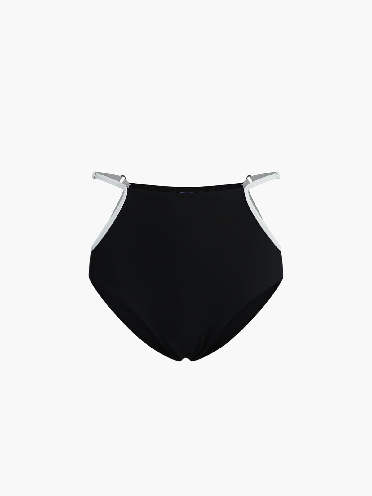 Bikini-Set mit kontrastfarbenen Schnürungen und Cut-outs