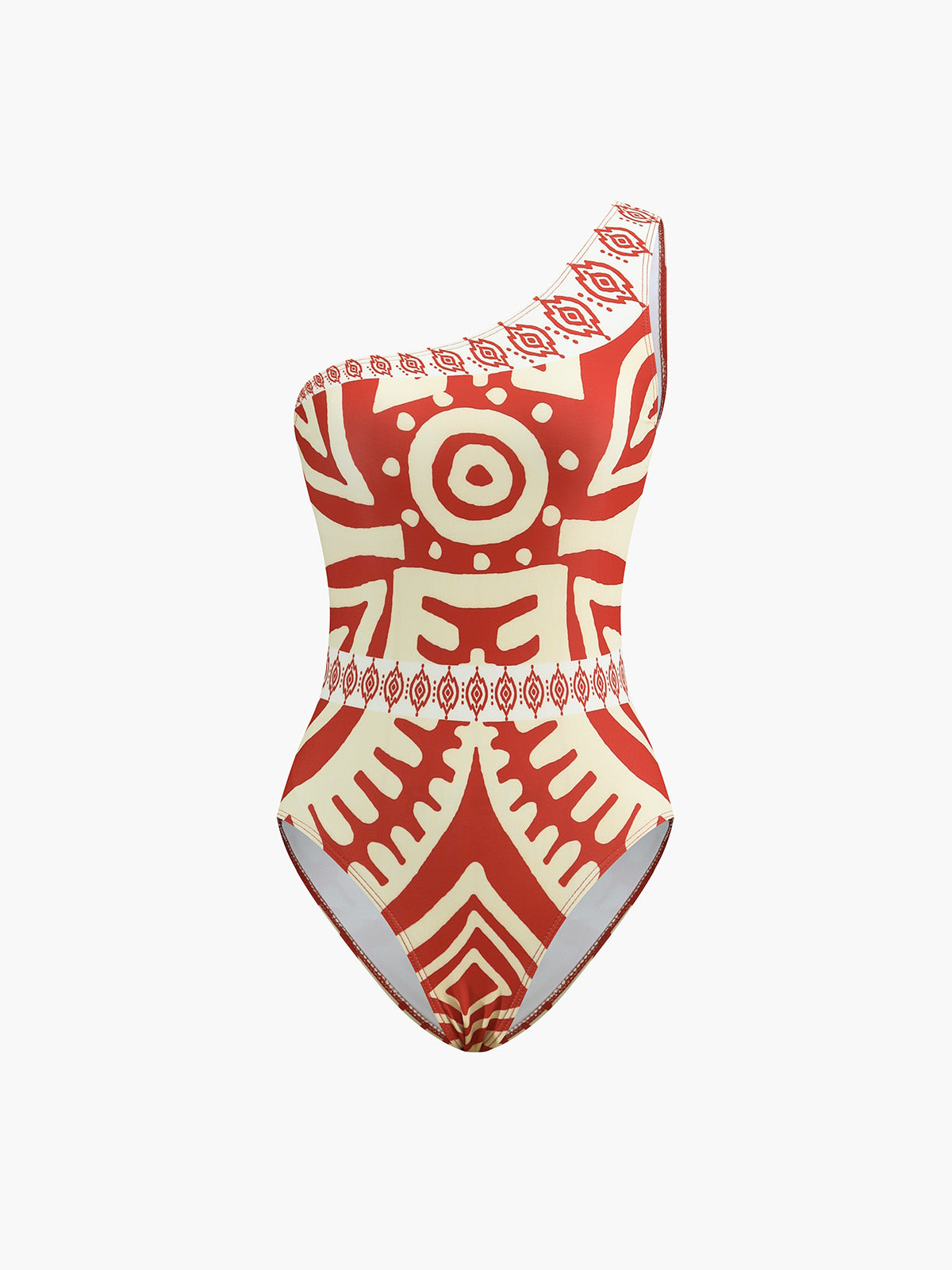 Tropical Print One-Piece Swimsuit