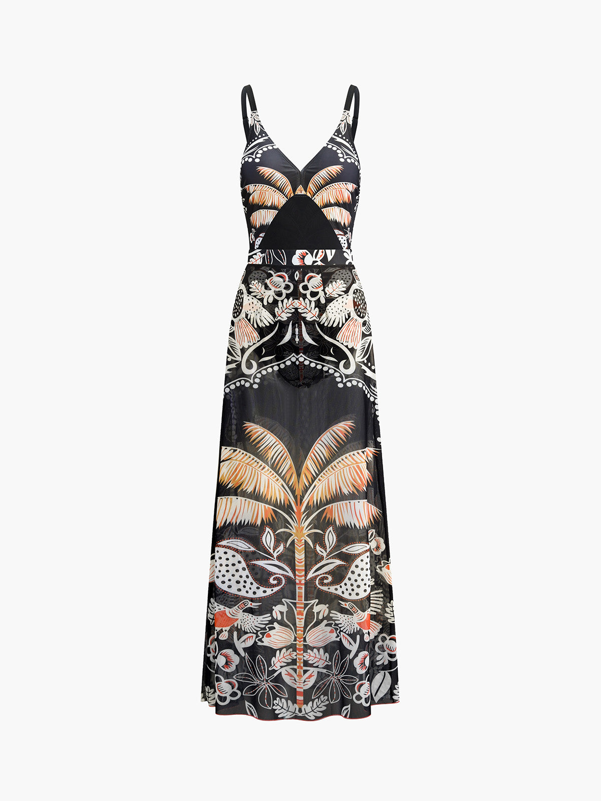 Hawaii Beach One-Piece Swimsuit and Skirt