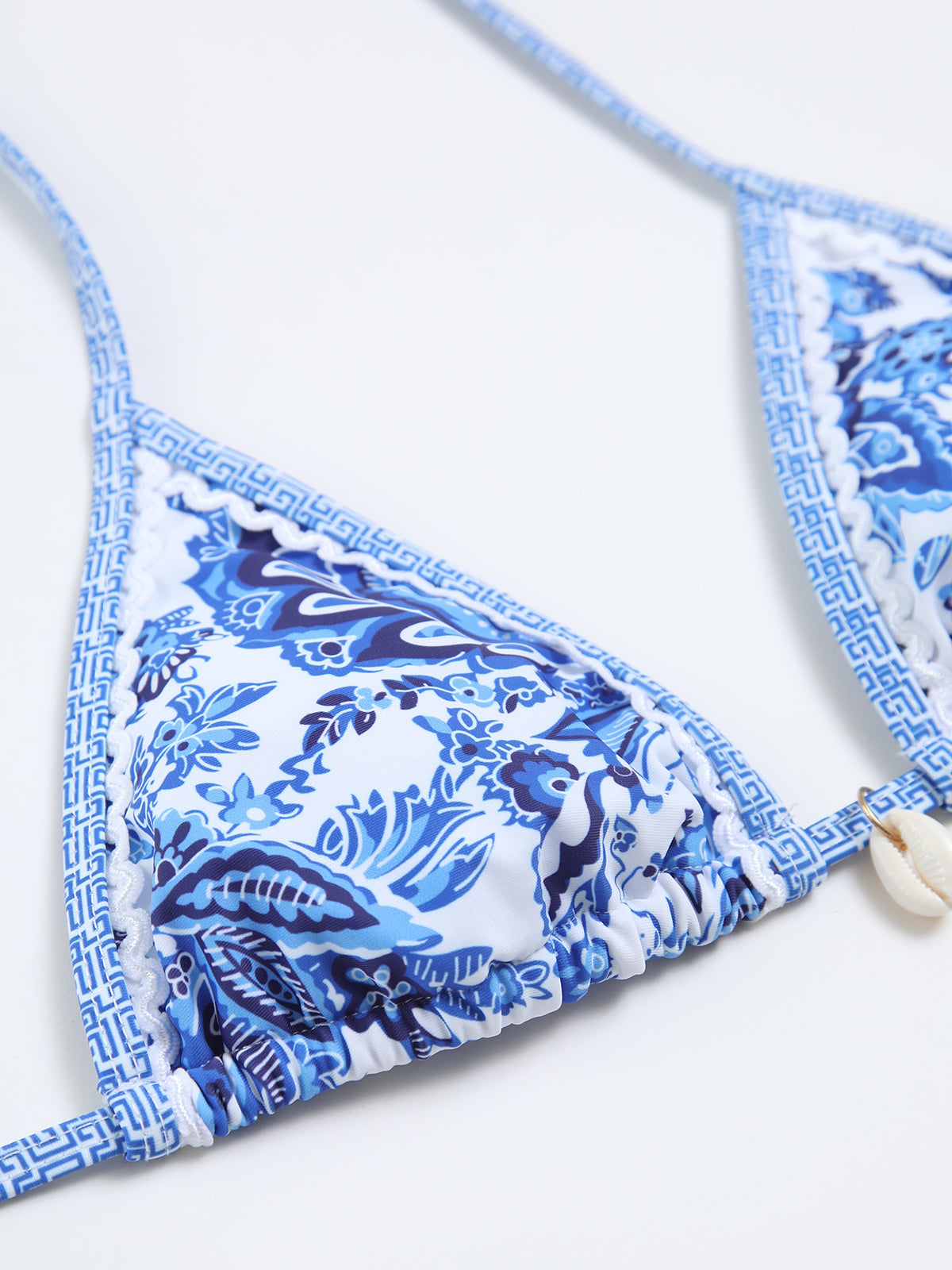 Printed Halter Knot Bikini Set
