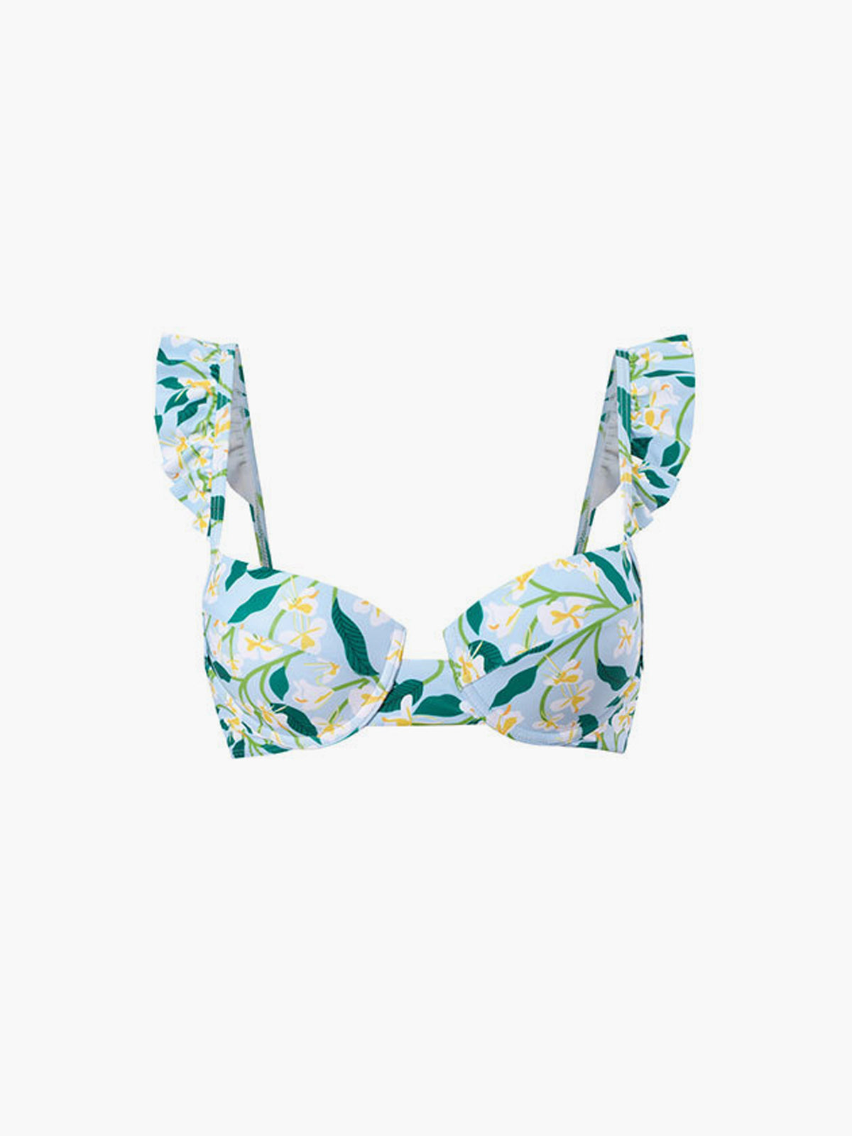 Bikini-Set mit Print und Rüschen
