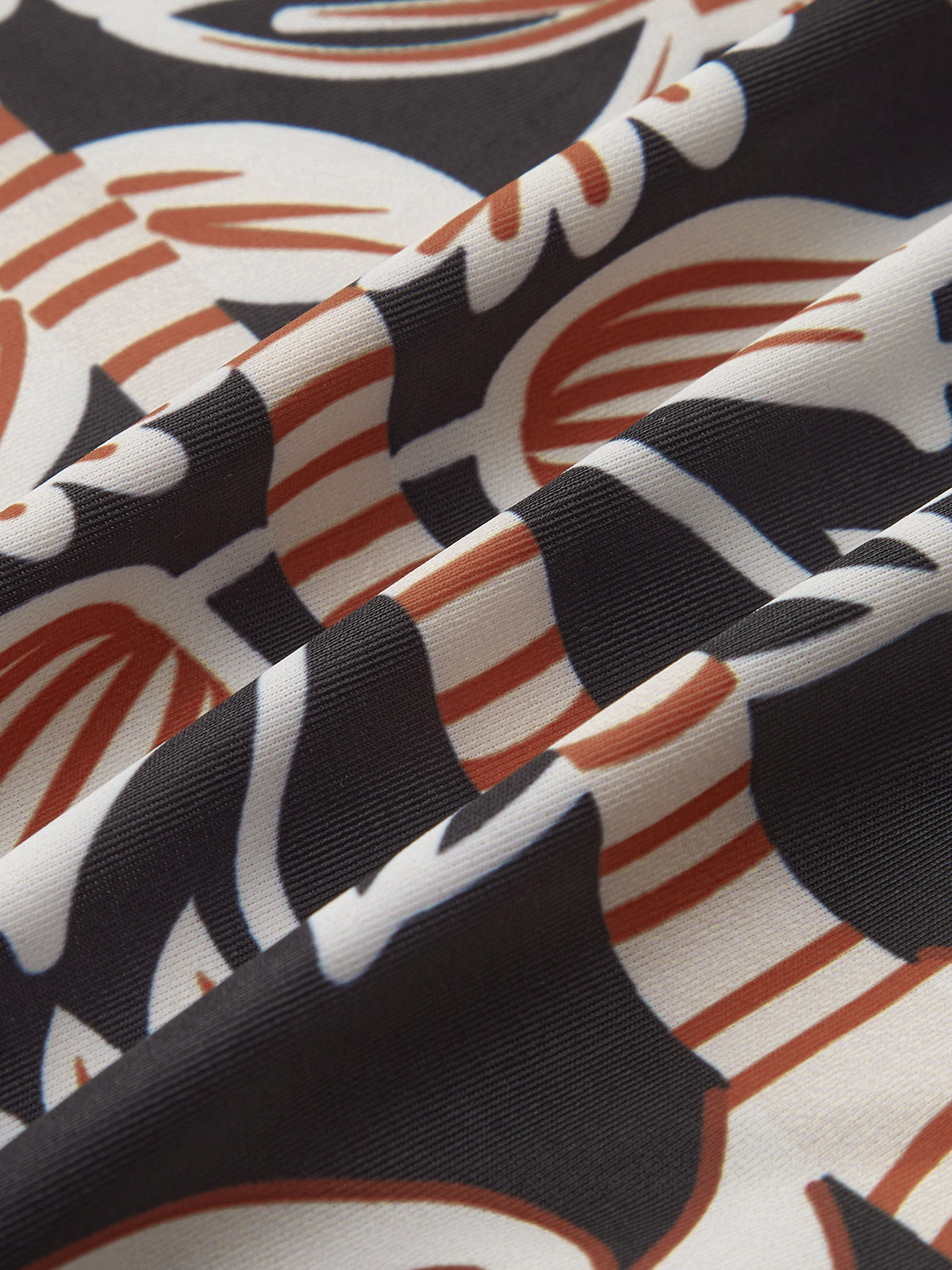 Printed One-Shoulder Bikini Set